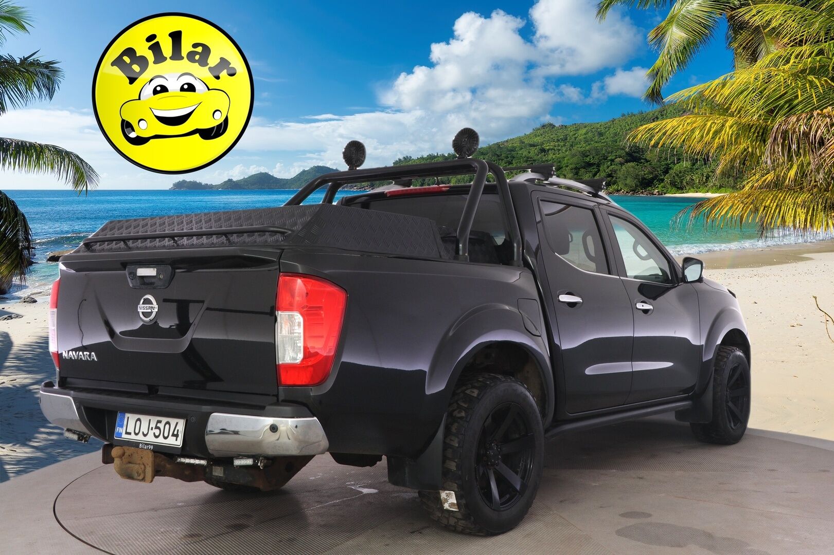 Nissan Navara 2018 Double Cab 2,3 dCi EURO6 190hp AT Tekna 2 seats - *Suomi-auto | PA-lämmitin | Vakkari | 360-kamera | Vetokoukku | Navigointi | Lisävalot | 2x Renkaat & Vanteet | Lavanpäällinen | Kattava huoltohistoria*