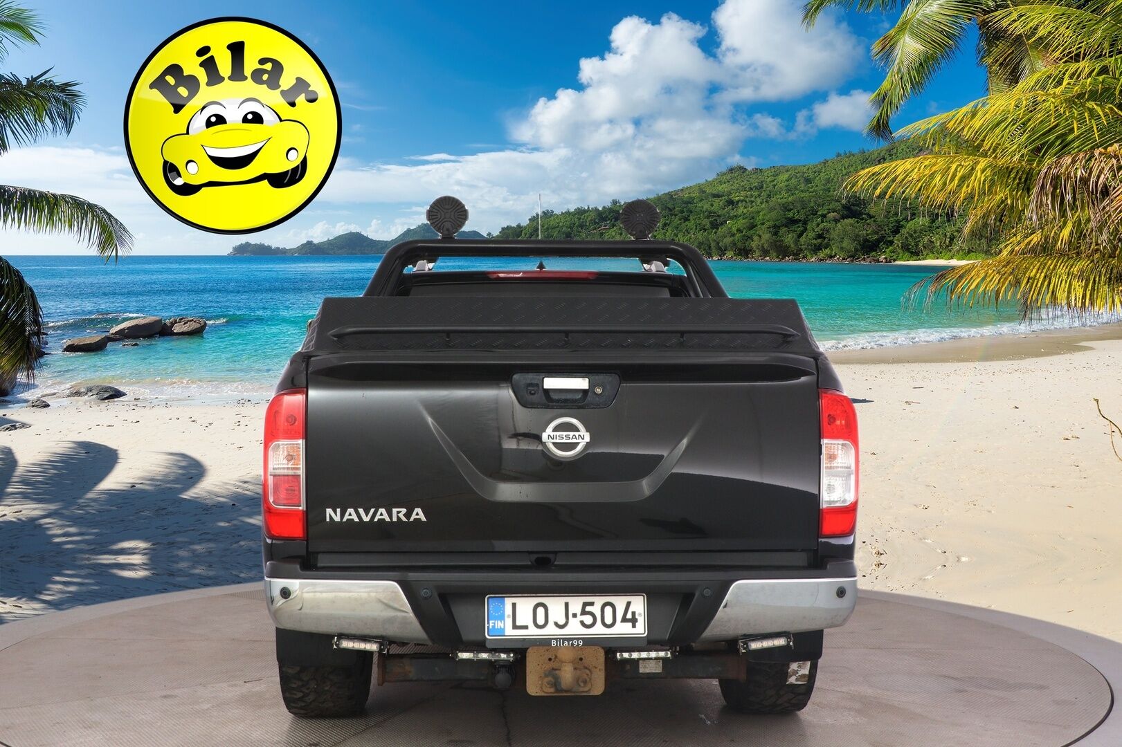 Nissan Navara 2018 Double Cab 2,3 dCi EURO6 190hp AT Tekna 2 seats - *Suomi-auto | PA-lämmitin | Vakkari | 360-kamera | Vetokoukku | Navigointi | Lisävalot | 2x Renkaat & Vanteet | Lavanpäällinen | Kattava huoltohistoria*