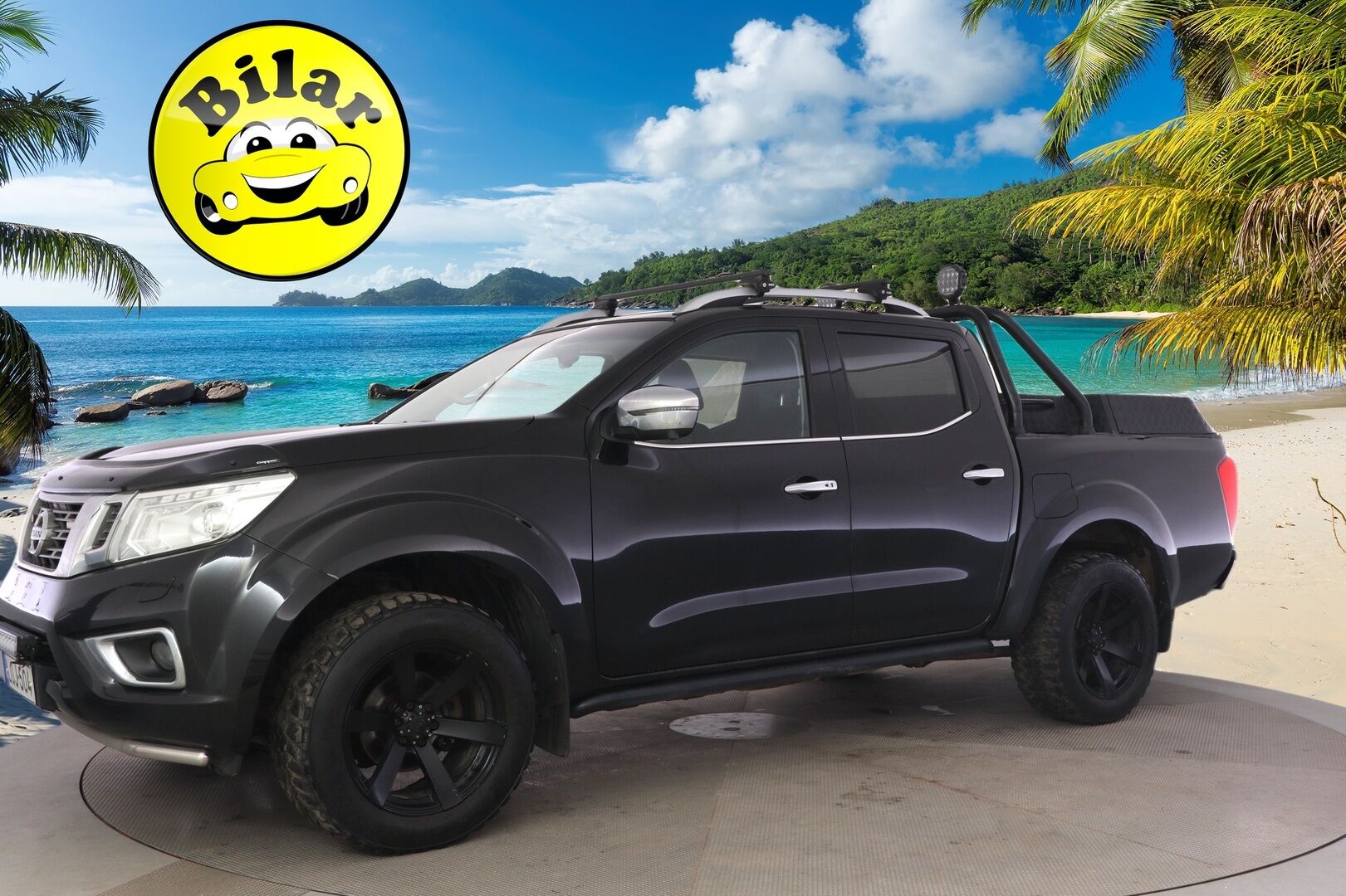 Nissan Navara 2018 Double Cab 2,3 dCi EURO6 190hp AT Tekna 2 seats - *Suomi-auto | PA-lämmitin | Vakkari | 360-kamera | Vetokoukku | Navigointi | Lisävalot | 2x Renkaat & Vanteet | Lavanpäällinen | Kattava huoltohistoria*