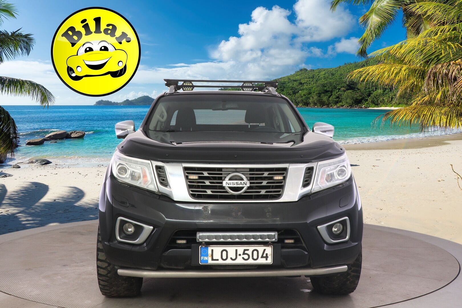 Nissan Navara 2018 Double Cab 2,3 dCi EURO6 190hp AT Tekna 2 seats - *Suomi-auto | PA-lämmitin | Vakkari | 360-kamera | Vetokoukku | Navigointi | Lisävalot | 2x Renkaat & Vanteet | Lavanpäällinen | Kattava huoltohistoria*