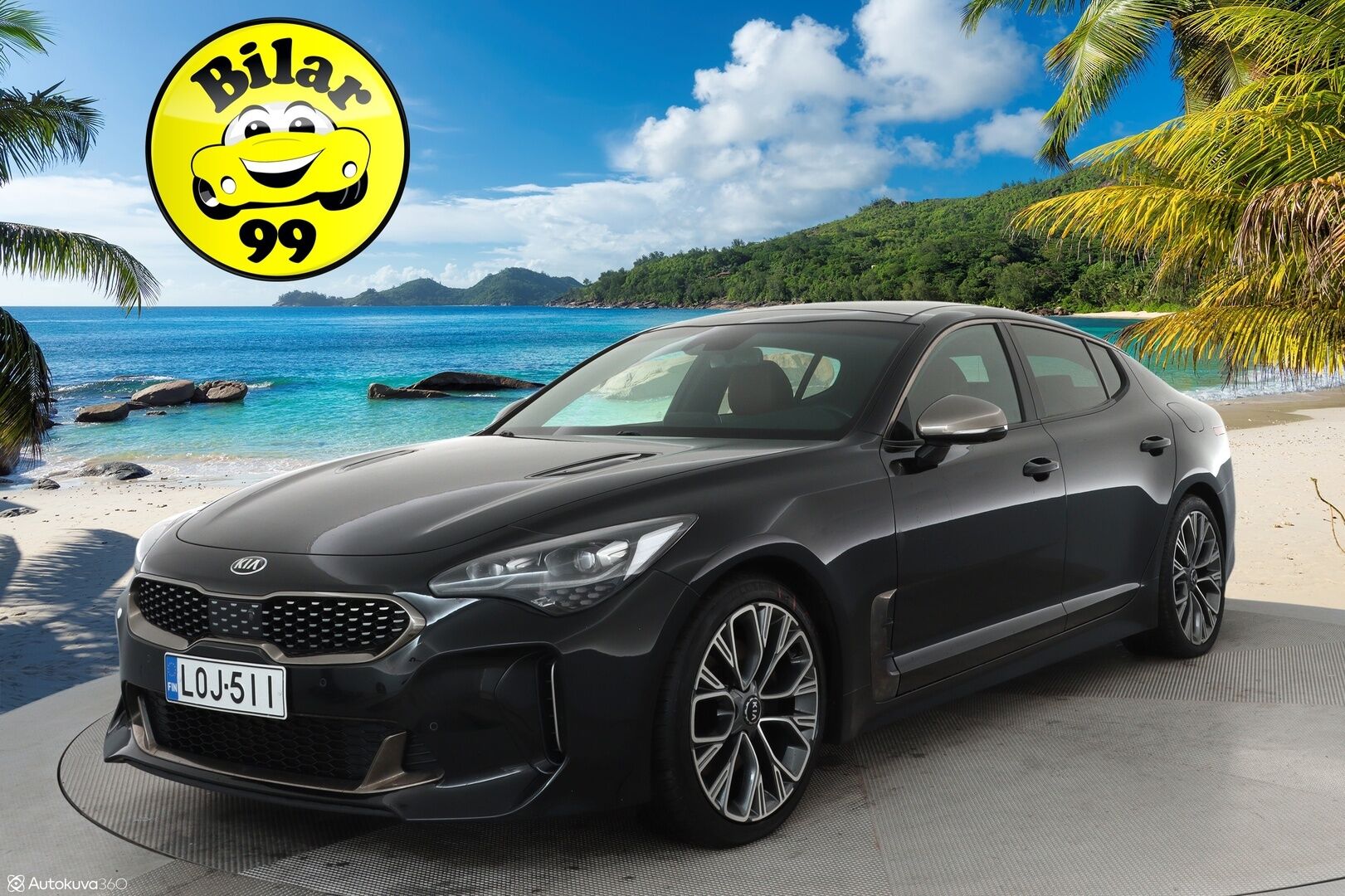 Kia Stinger 2018 2,0 T-GDI RWD GT-Line A/T - | Adapt.Vakkari | HUD | Punainen Nahkasisusta | Kattoluukku | 360-Kamera | Ilmastoidut penkit | H/K |