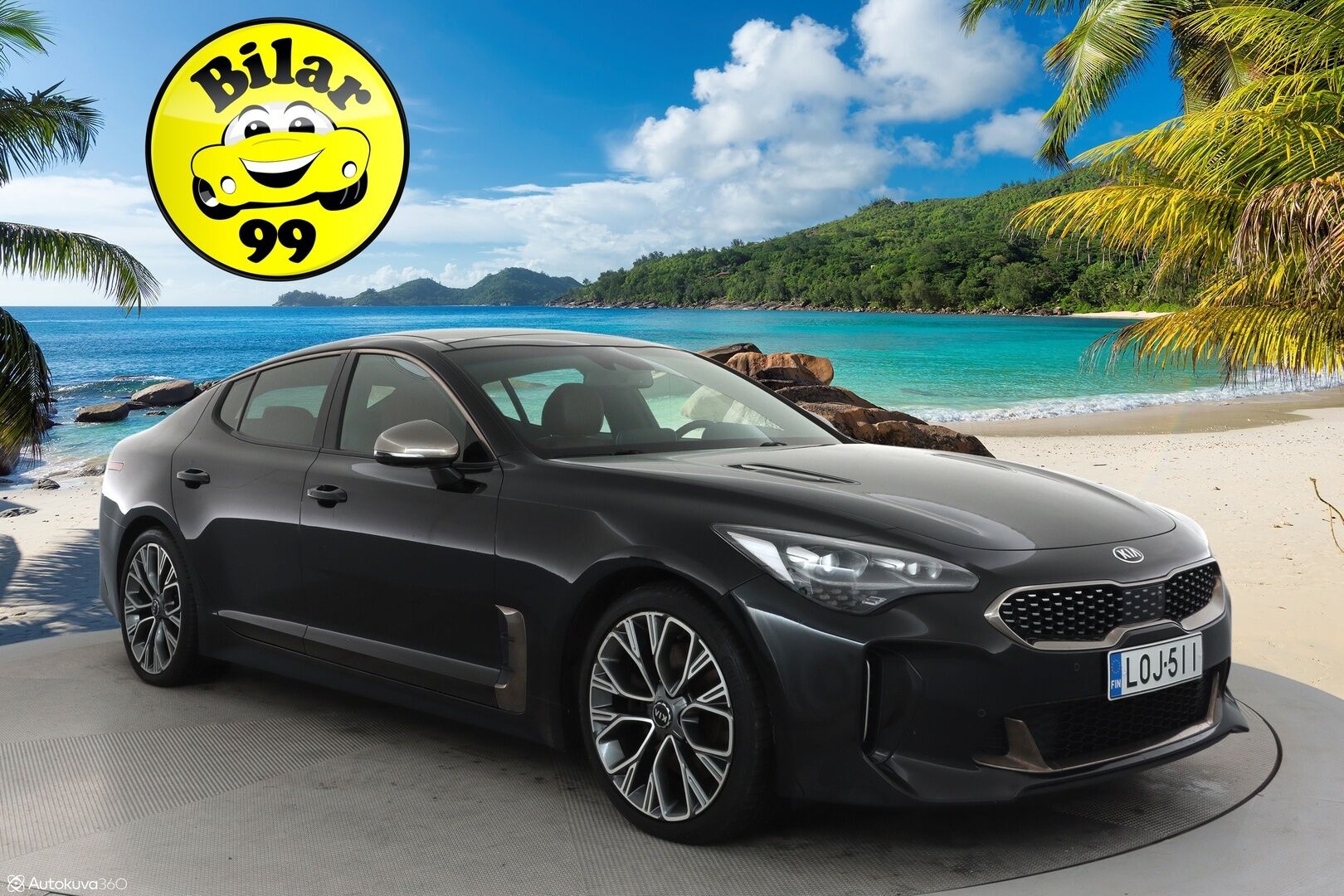 Kia Stinger 2018 2,0 T-GDI RWD GT-Line A/T - | Adapt.Vakkari | HUD | Punainen Nahkasisusta | Kattoluukku | 360-Kamera | Ilmastoidut penkit | H/K |