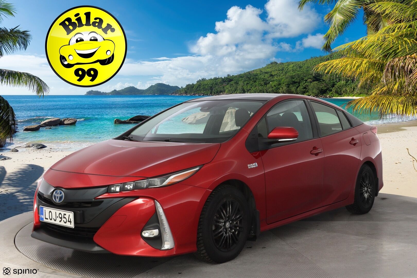 Toyota Prius Plug-in 2017 Solar *Kamera / Paneelit / Lohko+sisähaara / Vakionopeudensäädin / Bluetooth / Navi* - Suomi-auto / Merkkihuollot / Aurinkopaneelit / Kahdet OEM Vanteet / Kahdet kaapelit