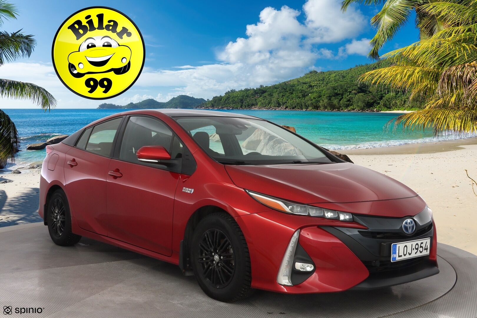 Toyota Prius Plug-in 2017 Solar *Kamera / Paneelit / Lohko+sisähaara / Vakionopeudensäädin / Bluetooth / Navi* - Suomi-auto / Merkkihuollot / Aurinkopaneelit / Kahdet OEM Vanteet / Kahdet kaapelit - HULLU BLACKWEEK KORKOTARJOUS 2,49%