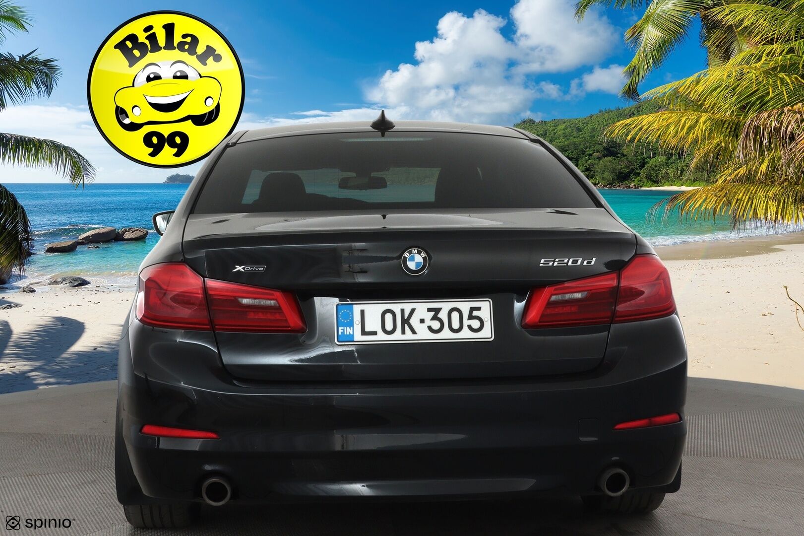 BMW 520 2018 G30 Sedan 520d A xDrive Business *Vakkari / Webasto / LED / P.tutkat / Nahat / Digimittaristo* - Suomi-auto / Kahdet renkaat aluvanteilla