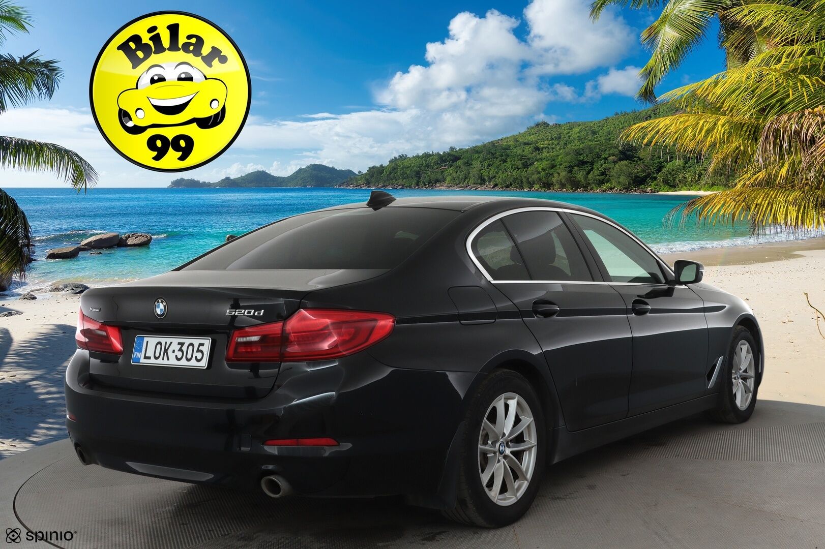 BMW 520 2018 G30 Sedan 520d A xDrive Business *Vakkari / Webasto / LED / P.tutkat / Nahat / Digimittaristo* - Suomi-auto / Kahdet renkaat aluvanteilla