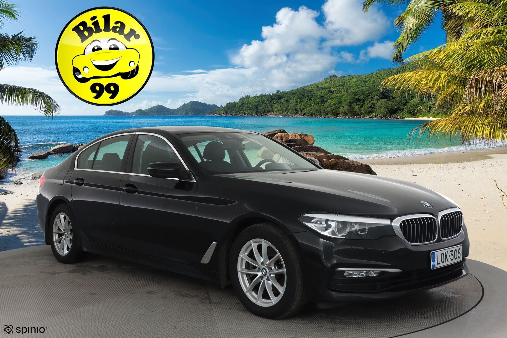 BMW 520 2018 G30 Sedan 520d A xDrive Business *Vakkari / Webasto / LED / P.tutkat / Nahat / Digimittaristo* - Suomi-auto / Kahdet renkaat aluvanteilla