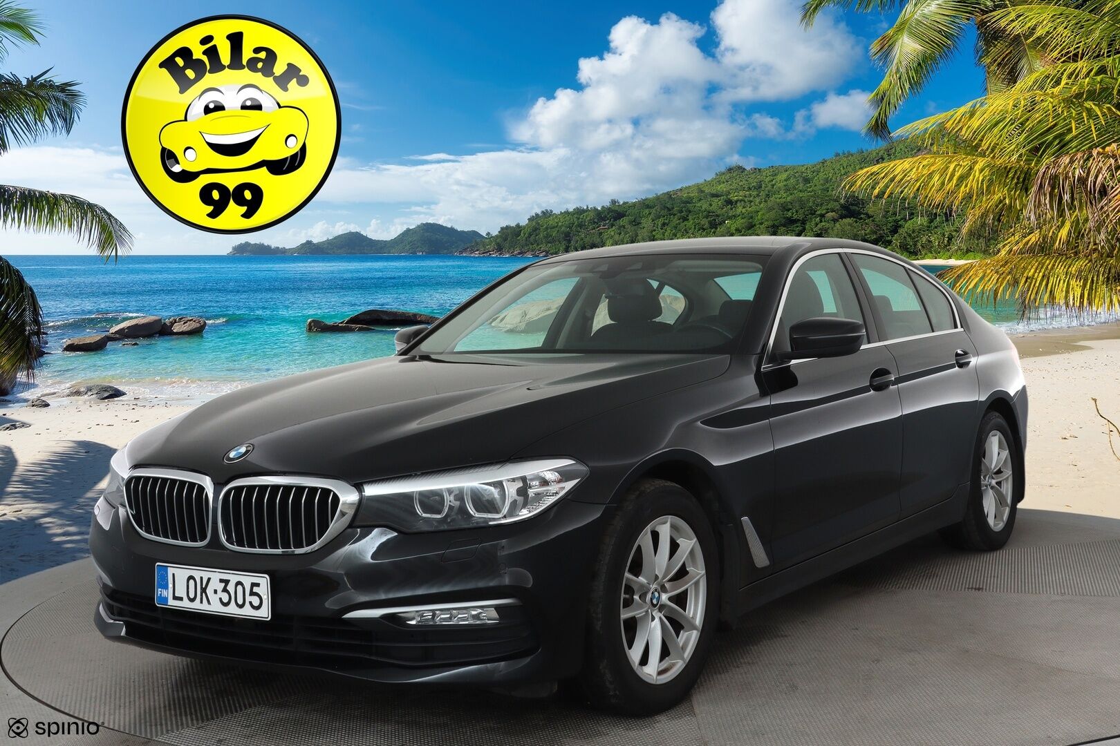BMW 520 2018 G30 Sedan 520d A xDrive Business *Vakkari / Webasto / LED / P.tutkat / Nahat / Digimittaristo* - Suomi-auto / Kahdet renkaat aluvanteilla