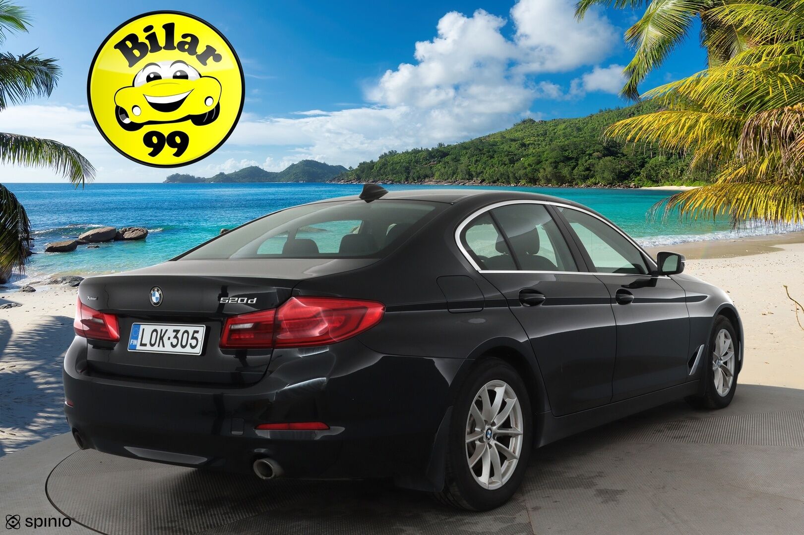 BMW 520 2018 G30 Sedan 520d A xDrive Business *Vakkari / Webasto / LED / P.tutkat / Nahat / Digimittaristo* - Suomi-auto / Kahdet renkaat aluvanteilla