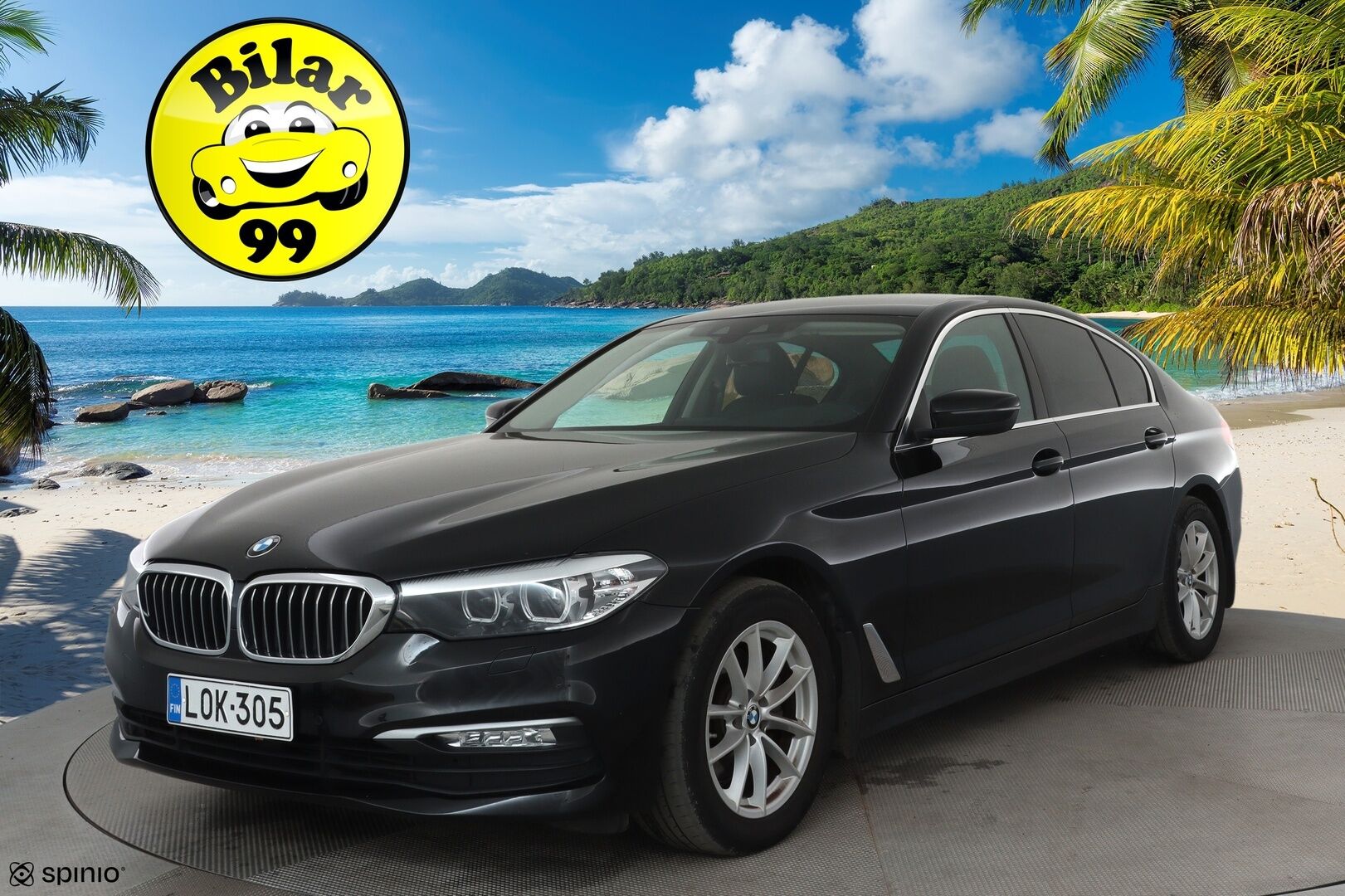 BMW 520 2018 G30 Sedan 520d A xDrive Business *Vakkari / Webasto / LED / P.tutkat / Nahat / Digimittaristo* - Suomi-auto / Kahdet renkaat aluvanteilla