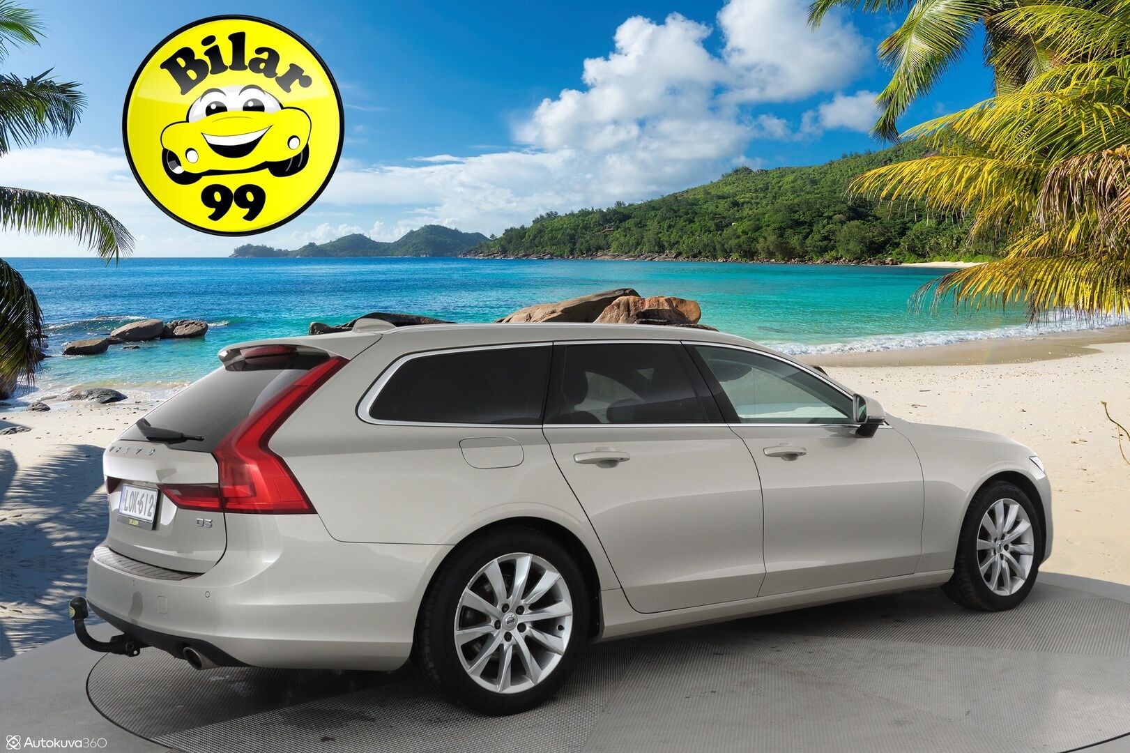 Volvo V90 2018 D3 Momentum aut **Webasto / koukku / Adapt.Vakkari / Full-LED / P.Kamera / Navi / Kaistavahti** - Suomi-auto / KeylessGo / 2x Renkaat