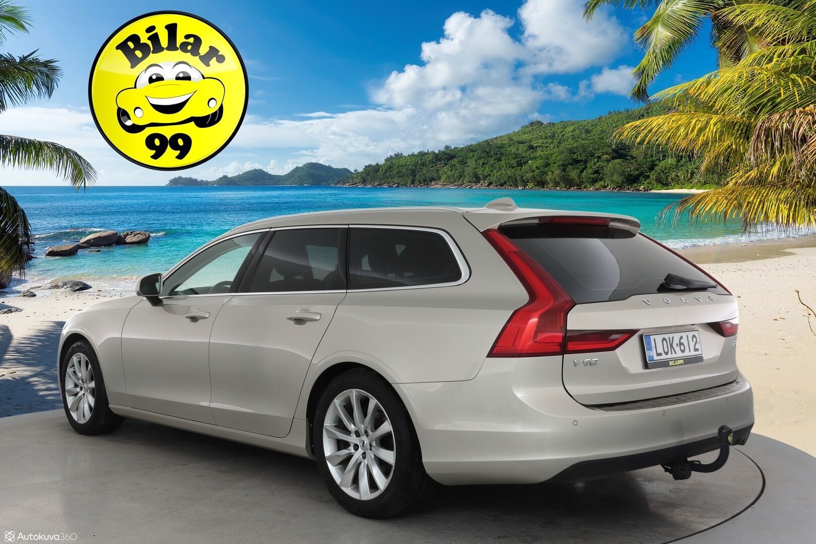 Volvo V90 2018 D3 Momentum aut **Webasto / koukku / Adapt.Vakkari / Full-LED / P.Kamera / Navi / Kaistavahti** - Suomi-auto / KeylessGo / 2x Renkaat