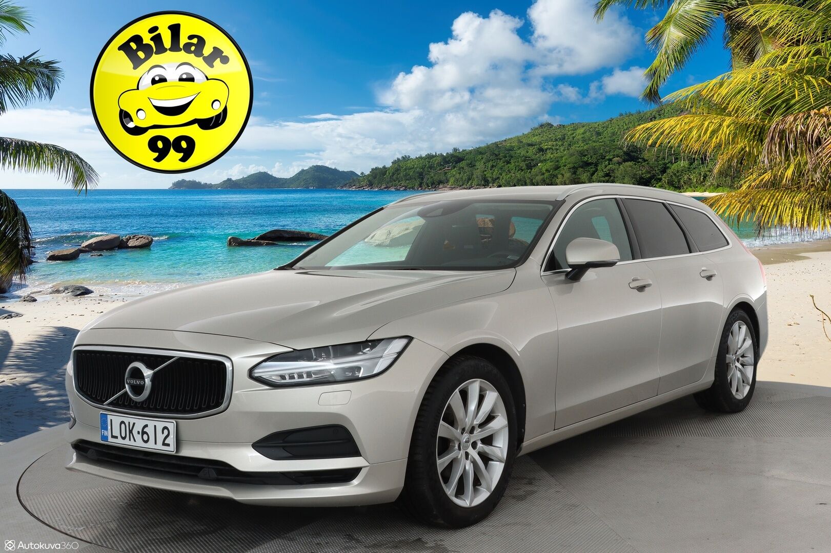 Volvo V90 2018 D3 Momentum aut **Webasto / koukku / Adapt.Vakkari / Full-LED / P.Kamera / Navi / Kaistavahti** - Suomi-auto / KeylessGo / 2x Renkaat