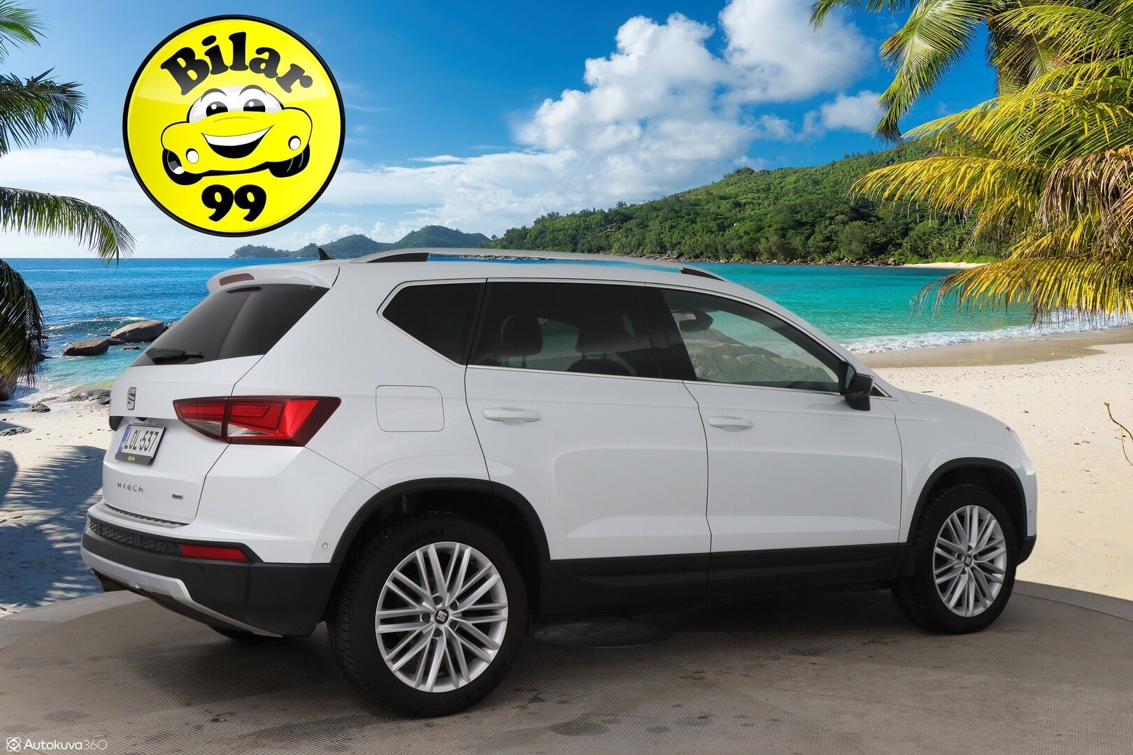 Seat Ateca 2018 2,0 TSI 190 4DRIVE Xcellence DSG / 2-om. Suomi-auto / Adapt. Vak. / Webasto / Koukku / Nahka-alcantara / - Suomi.Auto / PA-Lämmitin / Keyless / 360-Kamera / LED-Ajovalot