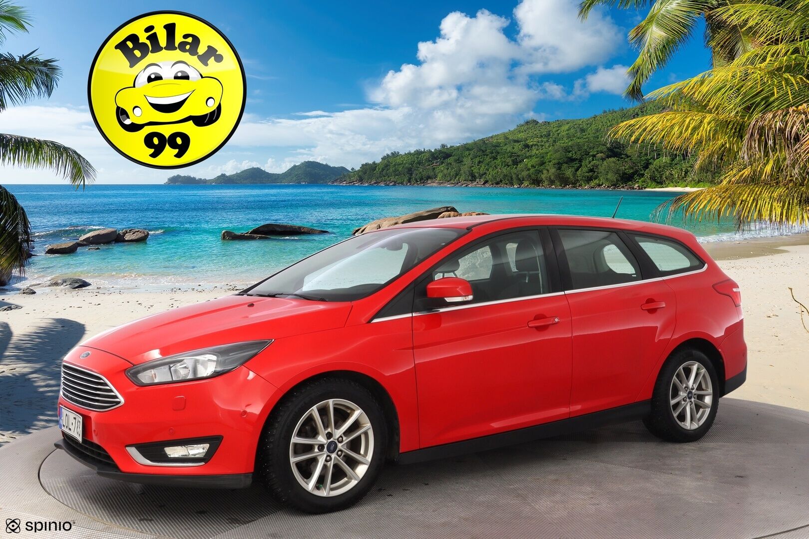 Ford Focus 2018 1,0 EcoBoost 125 hv Start/Stop M6 Titanium Wagon *Koukku / Kamera / Navi / Keyless* - Suomi-auto / Juuri huollettu / Lämmitettävä tuulilasi / Kahdet renkaat Fordin vanteilla