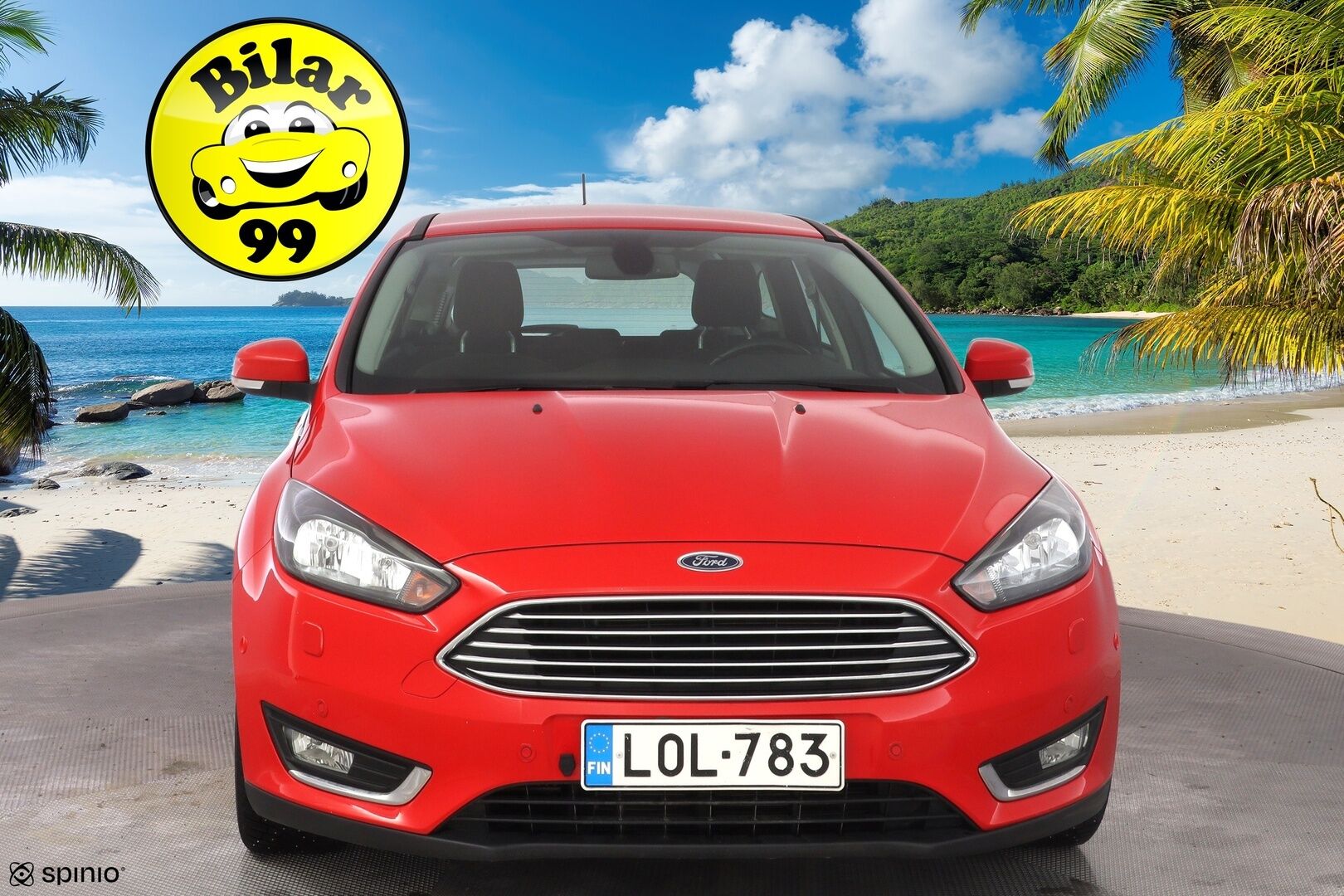 Ford Focus 2018 1,0 EcoBoost 125 hv Start/Stop M6 Titanium Wagon *Koukku / Kamera / Navi / Keyless* - Suomi-auto / Juuri huollettu / Lämmitettävä tuulilasi / Kahdet renkaat Fordin vanteilla