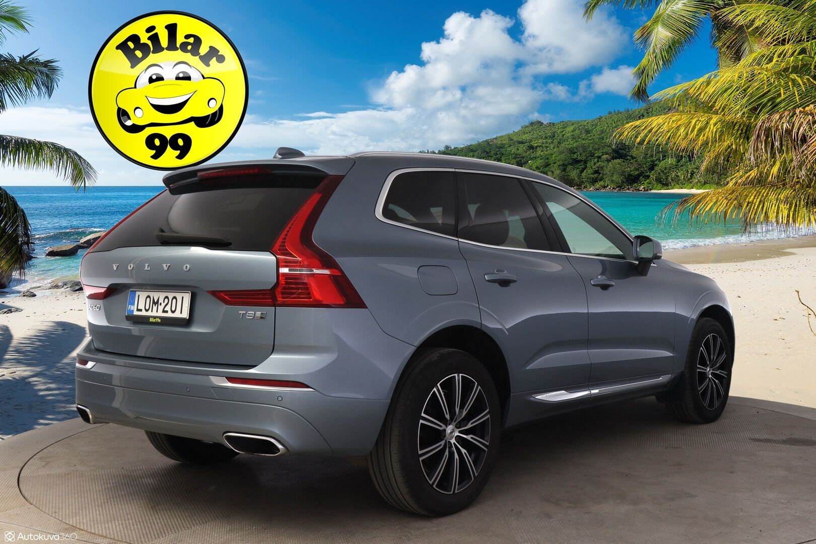 Volvo XC60 2018 T8 AWD Inscription aut *VOC / ACC / Pilot assist / Panorama / Ilma-alusta / Nahat* - Upea taivaansininen väri / Tasainen kyyti ilma-alustalla!