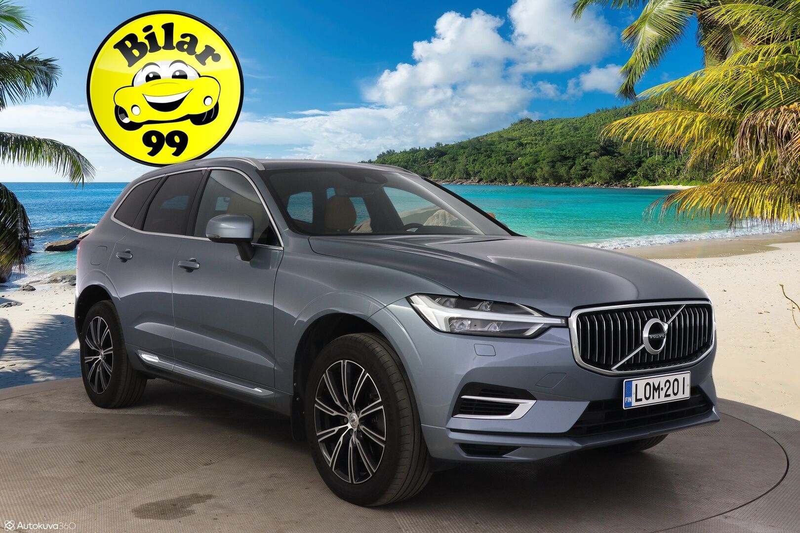 Volvo XC60 2018 T8 AWD Inscription aut *VOC / ACC / Pilot assist / Panorama / Ilma-alusta / Nahat* - Upea taivaansininen väri / Tasainen kyyti ilma-alustalla!
