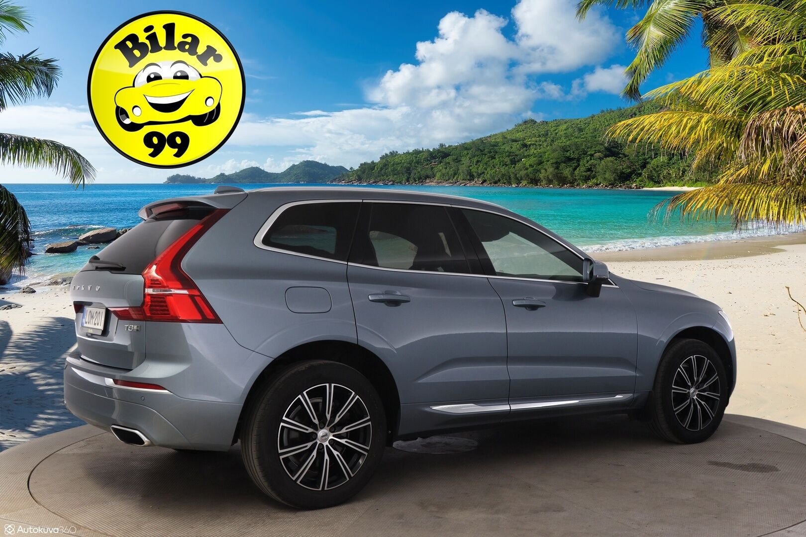 Volvo XC60 2018 T8 AWD Inscription aut *VOC / ACC / Pilot assist / Panorama / Ilma-alusta / Nahat* - Upea taivaansininen väri / Tasainen kyyti ilma-alustalla!