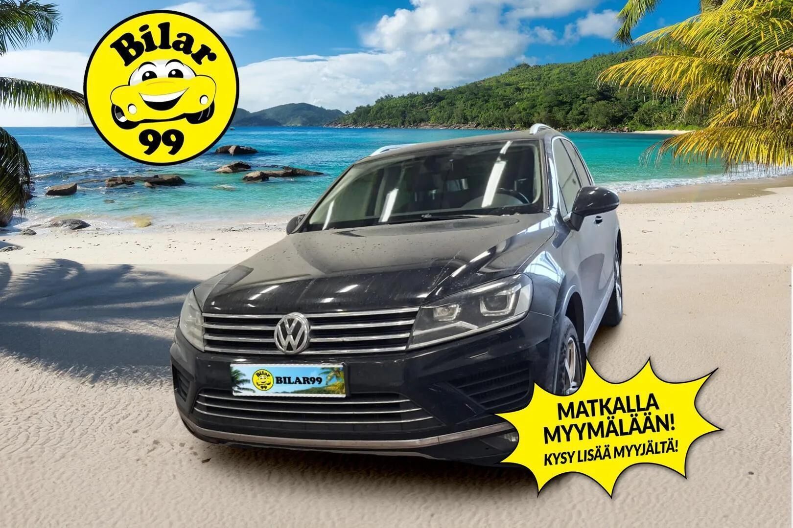 Volkswagen Touareg 2015 3,0 V6 TDI 150 kW (204 hv) 4MOTION BlueMotion Technology Tiptronic-automaatti -  | Webasto | Koukku | Panorama | Huoltokirja | Kahdet renkaat ja vanteet | Tutkat | 