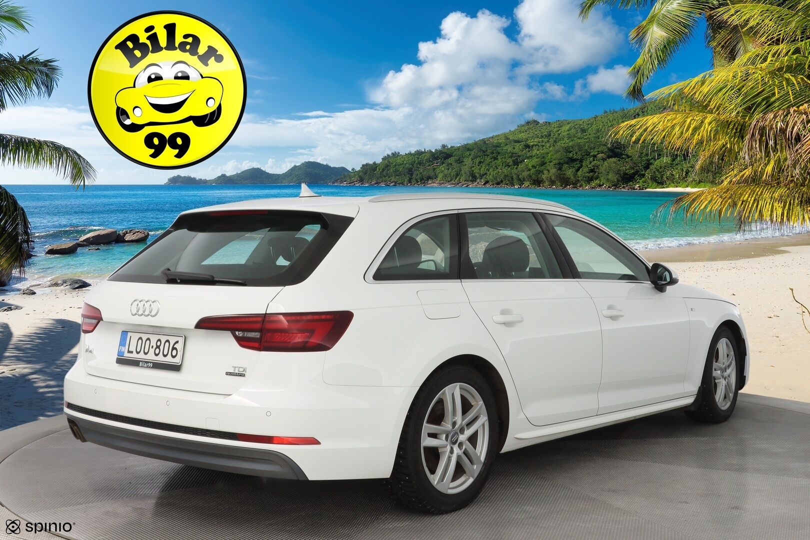 Audi A4 2018 Avant Business Sport Comfort S line Edition 2,0 TDI 140 kW quattro S tronic * Webasto / Taittuva koukku / Tutkat / Matrix Led * - Suomi-auto / Kahdet OEM vanteet / Jakopää remontti 160tkm - HULLUT JOULUT KORKOTARJOUS 2,49% 