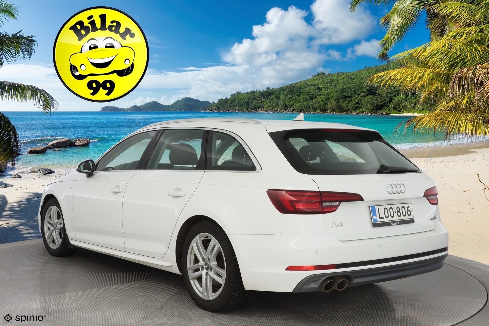 Audi A4 2018 Avant Business Sport Comfort S line Edition 2,0 TDI 140 kW quattro S tronic * Webasto / Taittuva koukku / Tutkat / Matrix Led * - Suomi-auto / Kahdet OEM vanteet / Jakopää remontti 160tkm - HULLUT JOULUT KORKOTARJOUS 2,49% 