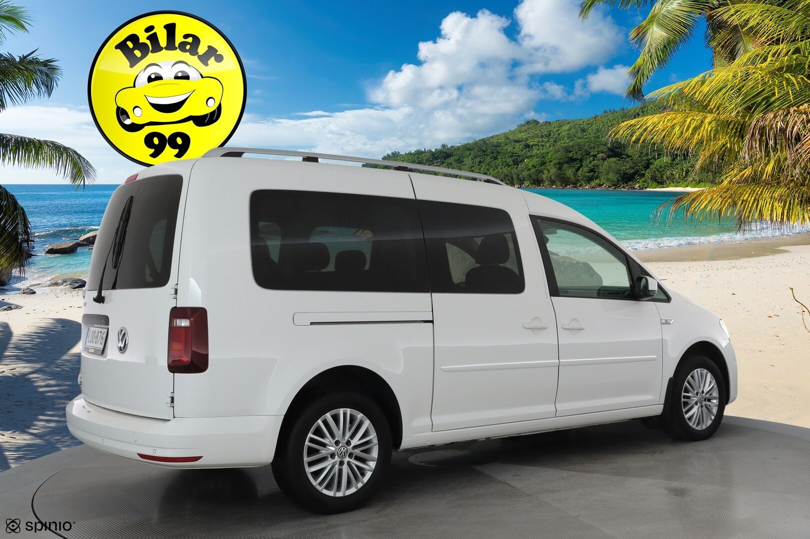 Volkswagen Caddy Maxi 2018 Highline 2,0 TDI 75kW DSG **Vakkari / Webasto / P.tutka / Navi / 7P / Nahka-Alcantara** - 3,99 % KORKOTARJOUS TÄHÄN AUTOON - Suomi-auto / Kahdet renkaat