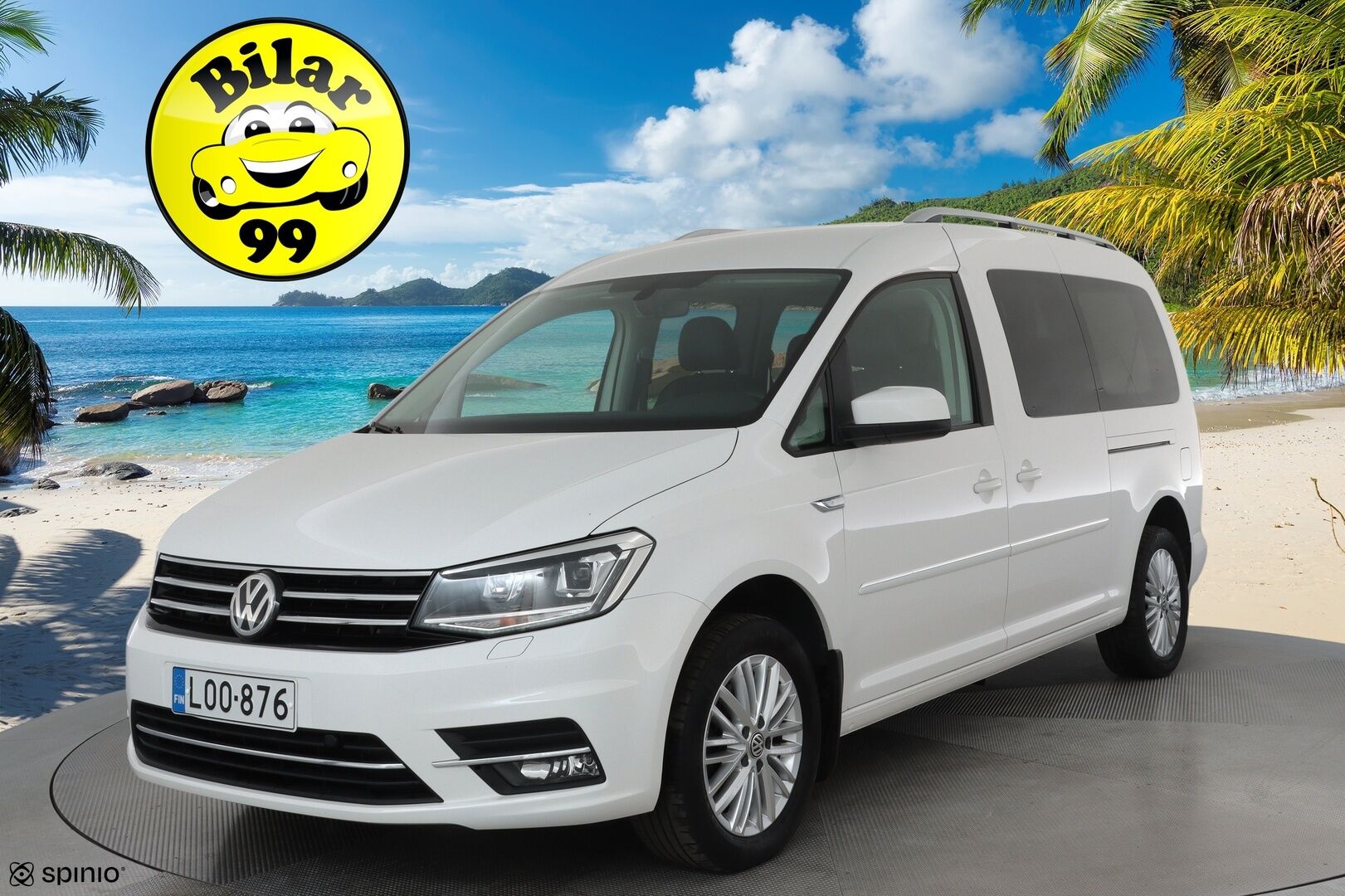 Volkswagen Caddy Maxi 2018 Highline 2,0 TDI 75kW DSG **Vakkari / Webasto / P.tutka / Navi / 7P / Nahka-Alcantara** - 3,99 % KORKOTARJOUS TÄHÄN AUTOON - Suomi-auto / Kahdet renkaat