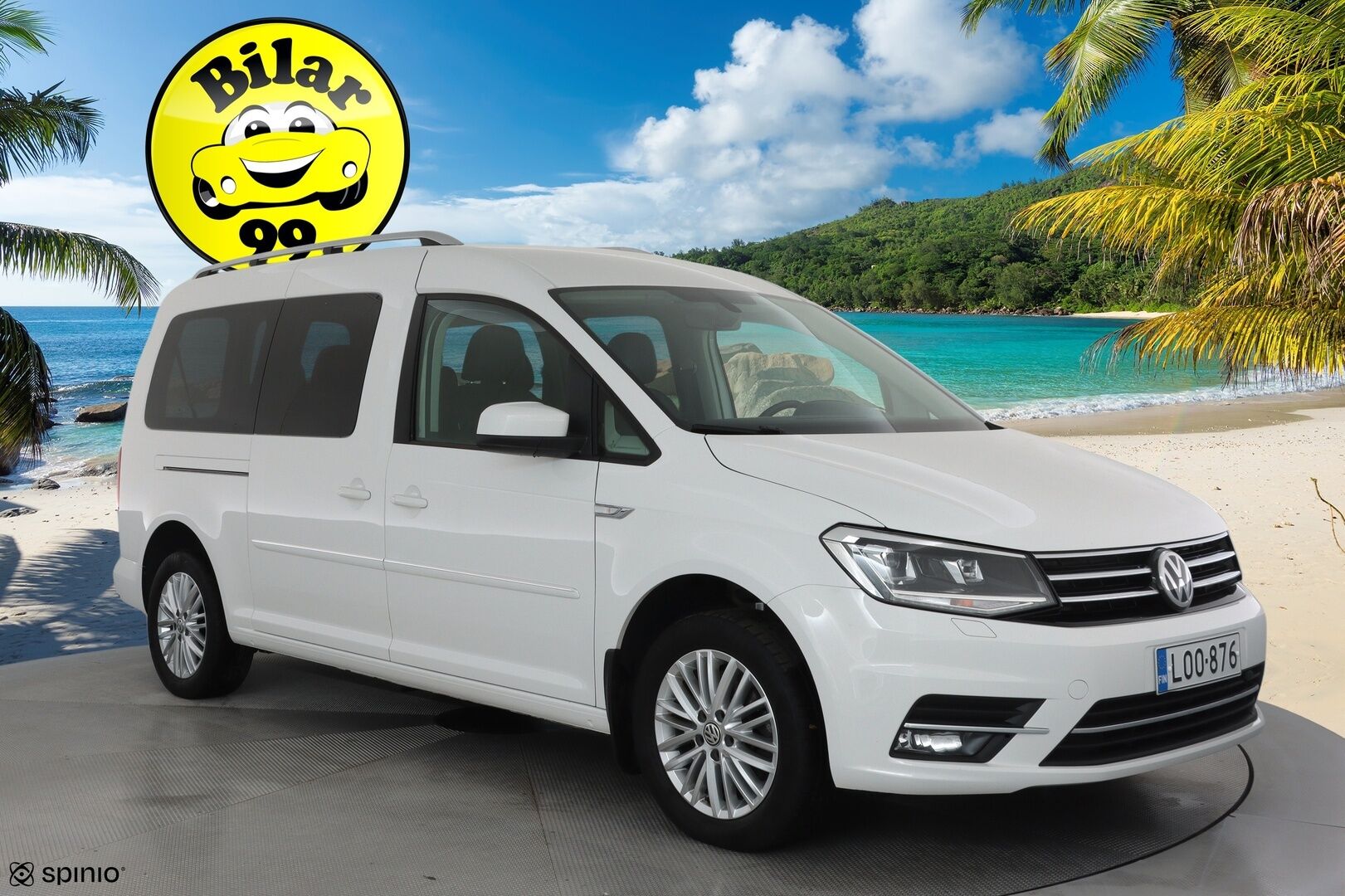 Volkswagen Caddy Maxi 2018 Highline 2,0 TDI 75kW DSG **Vakkari / Webasto / P.tutka / Navi / 7P / Nahka-Alcantara** - 3,99 % KORKOTARJOUS TÄHÄN AUTOON - Suomi-auto / Kahdet renkaat