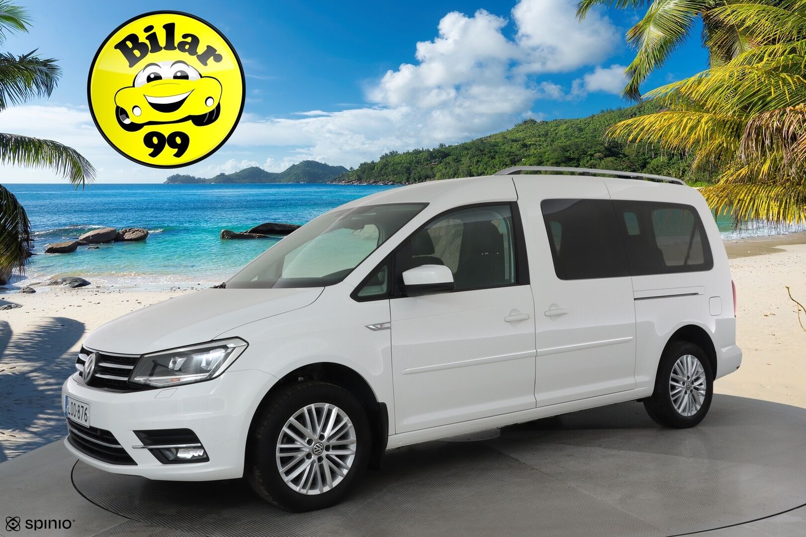 Volkswagen Caddy Maxi 2018 Highline 2,0 TDI 75kW DSG **Vakkari / Webasto / P.tutka / Navi / 7P / Nahka-Alcantara** - 3,99 % KORKOTARJOUS TÄHÄN AUTOON - Suomi-auto / Kahdet renkaat