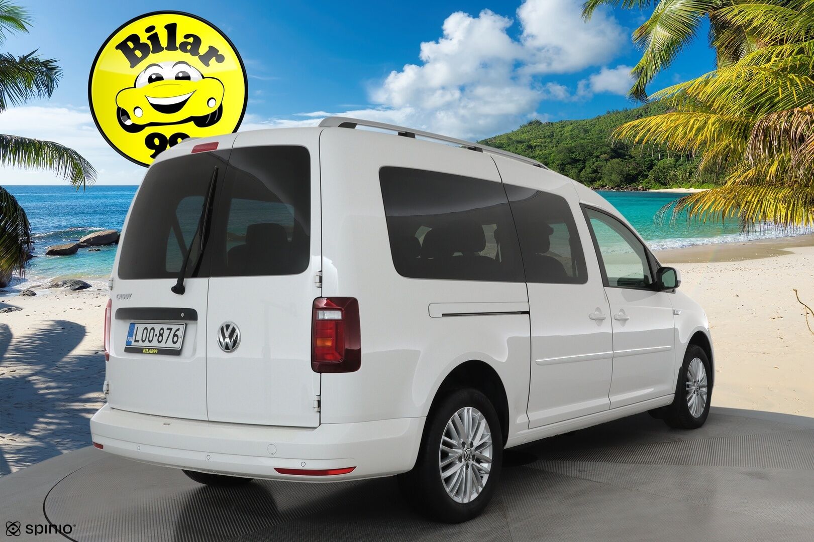 Volkswagen Caddy Maxi 2018 Highline 2,0 TDI 75kW DSG **Vakkari / Webasto / P.tutka / Navi / 7P / Nahka-Alcantara** - 3,99 % KORKOTARJOUS TÄHÄN AUTOON - Suomi-auto / Kahdet renkaat