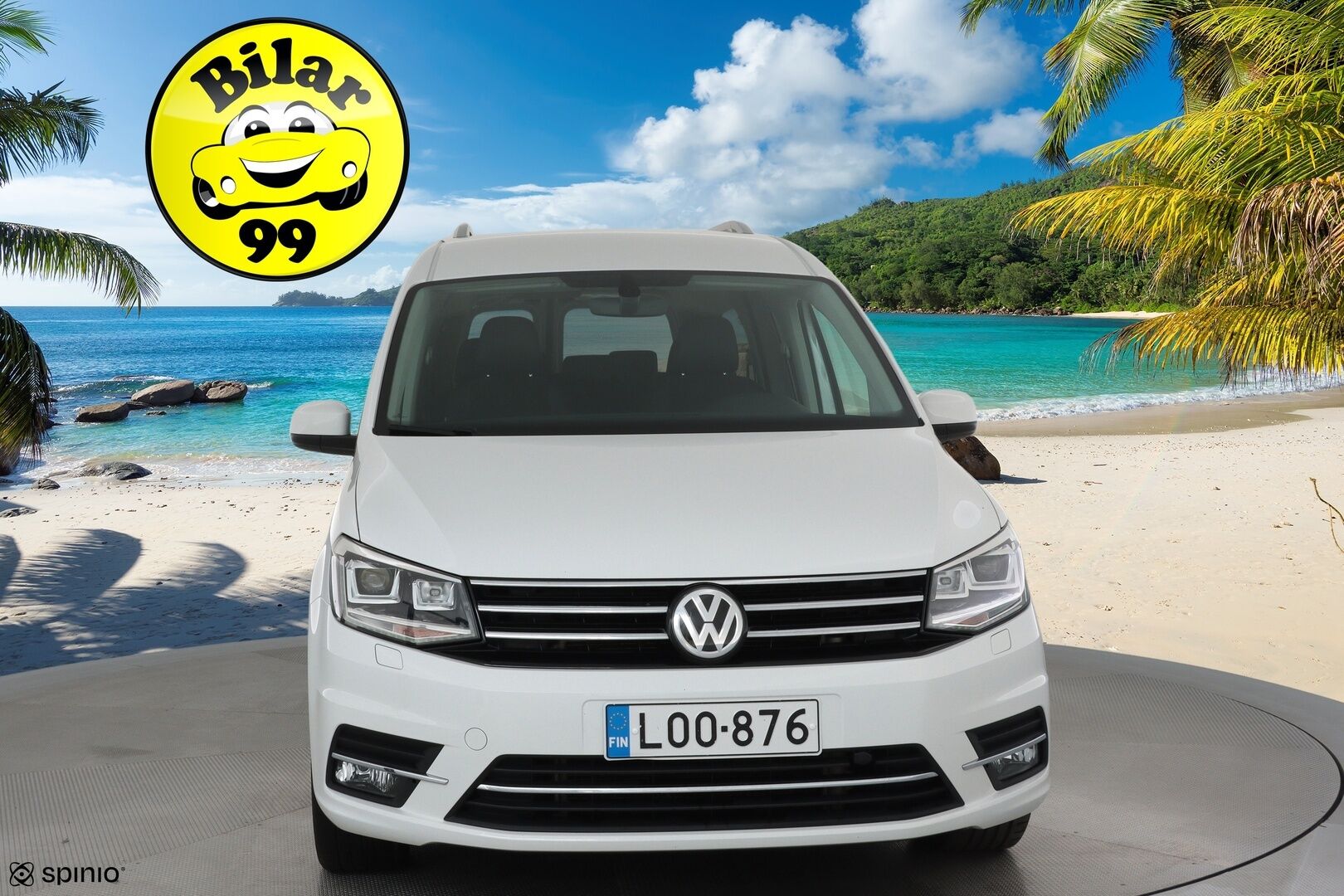 Volkswagen Caddy Maxi 2018 Highline 2,0 TDI 75kW DSG **Vakkari / Webasto / P.tutka / Navi / 7P / Nahka-Alcantara** - 3,99 % KORKOTARJOUS TÄHÄN AUTOON - Suomi-auto / Kahdet renkaat