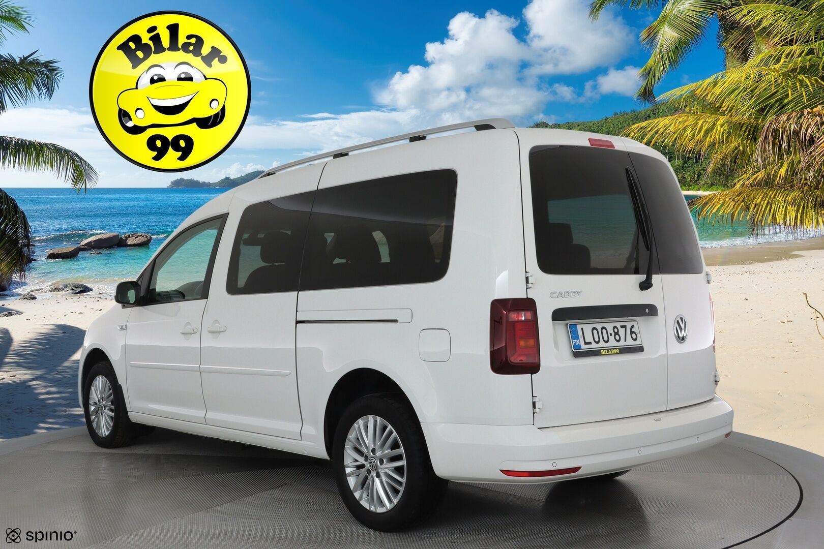 Volkswagen Caddy Maxi 2018 Highline 2,0 TDI 75kW DSG **Vakkari / Webasto / P.tutka / Navi / 7P / Nahka-Alcantara** - 3,99 % KORKOTARJOUS TÄHÄN AUTOON - Suomi-auto / Kahdet renkaat