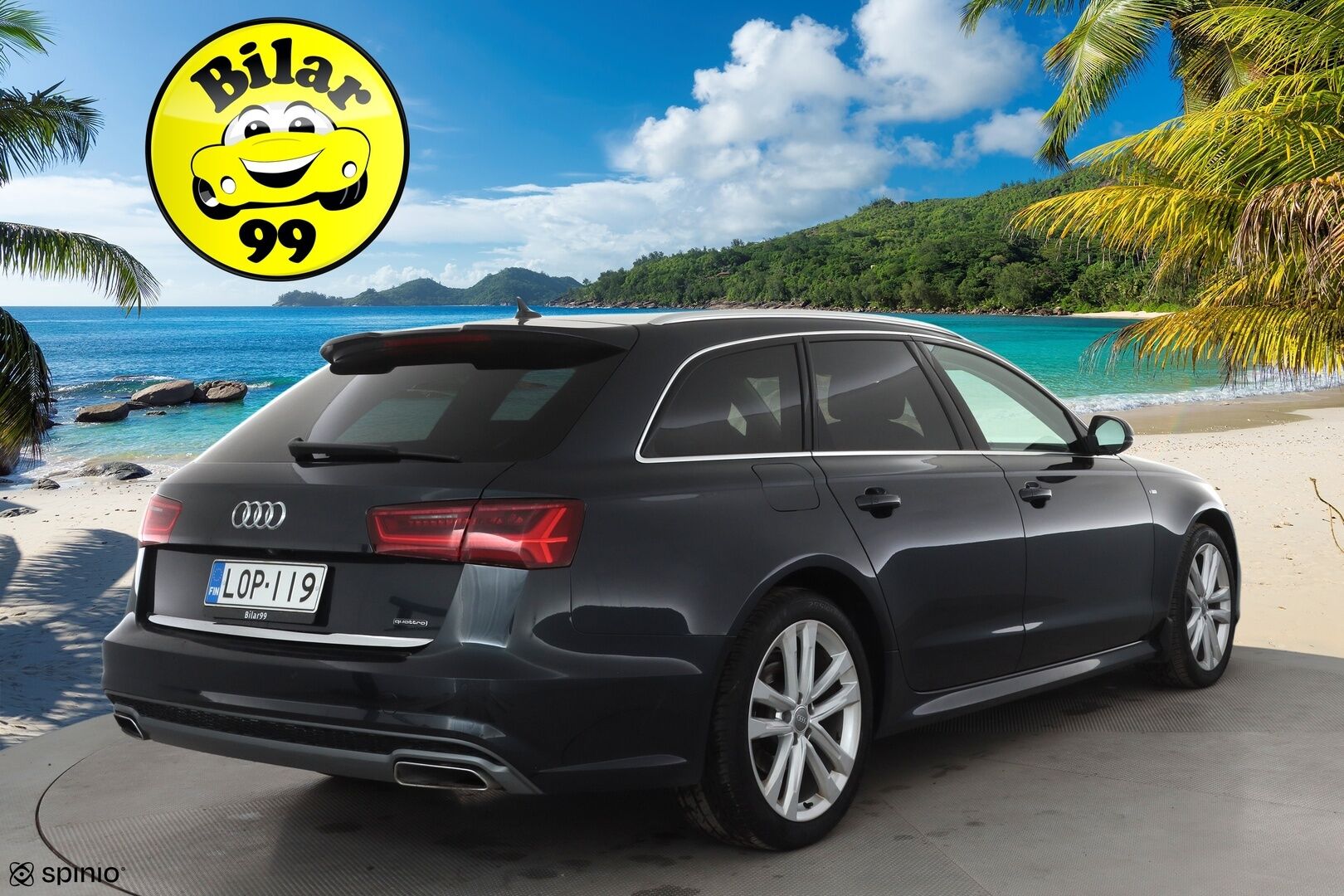 Audi A6 2018 Avant S line Business Sport 2,0 TDI 140 kW quattro S tronic * Webasto / Koukku / Ilma-alusta / ACC / LED / P.Kamera * - Sportpenkit / Suomi-auto / Kahdet renkaat aluvanteilla - HULLUT AVAJAISHULINAT KORKOTARJOUS 3,29 %