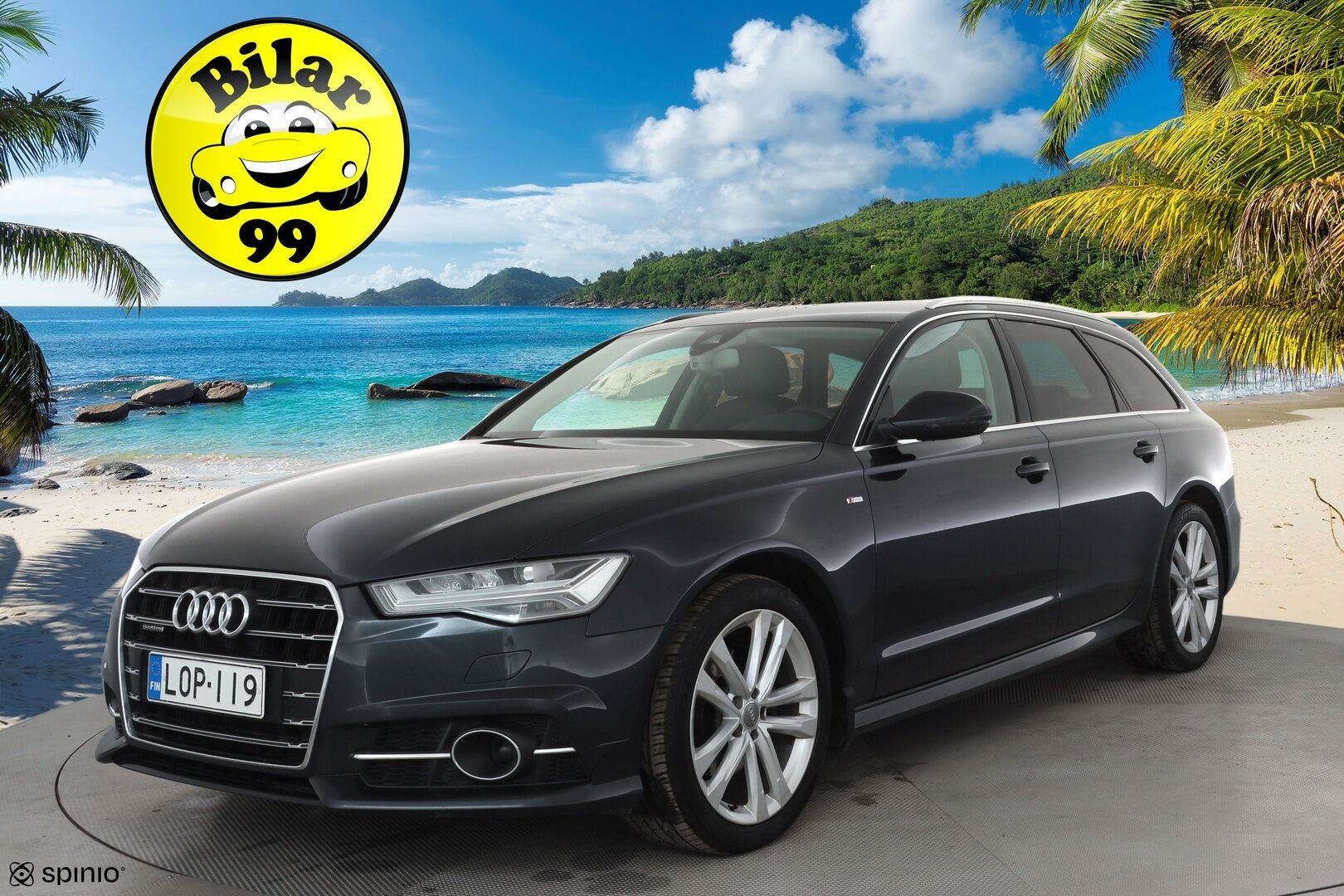 Audi A6 2018 Avant S line Business Sport 2,0 TDI 140 kW quattro S tronic * Webasto / Koukku / Ilma-alusta / ACC / LED / P.Kamera * - Sportpenkit / Suomi-auto / Kahdet renkaat aluvanteilla - HULLUT AVAJAISHULINAT KORKOTARJOUS 3,29 %