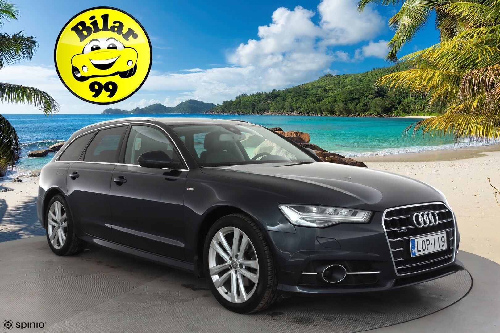 Audi A6 2018 Avant S line Business Sport 2,0 TDI 140 kW quattro S tronic * Webasto / Koukku / Ilma-alusta / ACC / LED / P.Kamera * - Sportpenkit / Suomi-auto / Kahdet renkaat aluvanteilla - HULLUT AVAJAISHULINAT KORKOTARJOUS 3,29 %