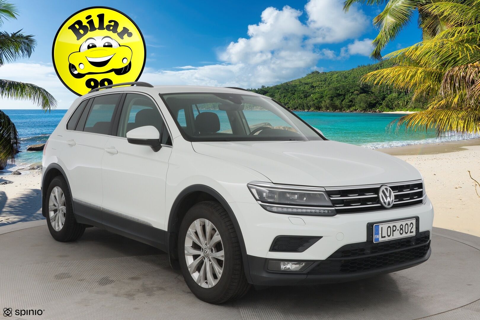 Volkswagen Tiguan 2018 Comfortline 2,0 TDI SCR 110 kW (150 hv) DSG-automaatti *Webasto / ACC / Koukku / Digimittari / LED* - Jakopää 3/2024 / 2x hyvät renkaat / Suomi-auto