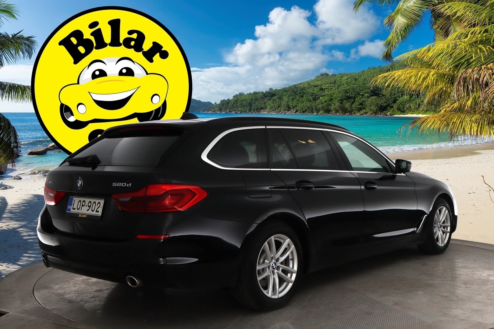 BMW 520 2018 G31 Touring 520d A xDrive Business * Webasto / DisplayKey / LED / Sähköluukku / P-Tutkat / Suomiauto *