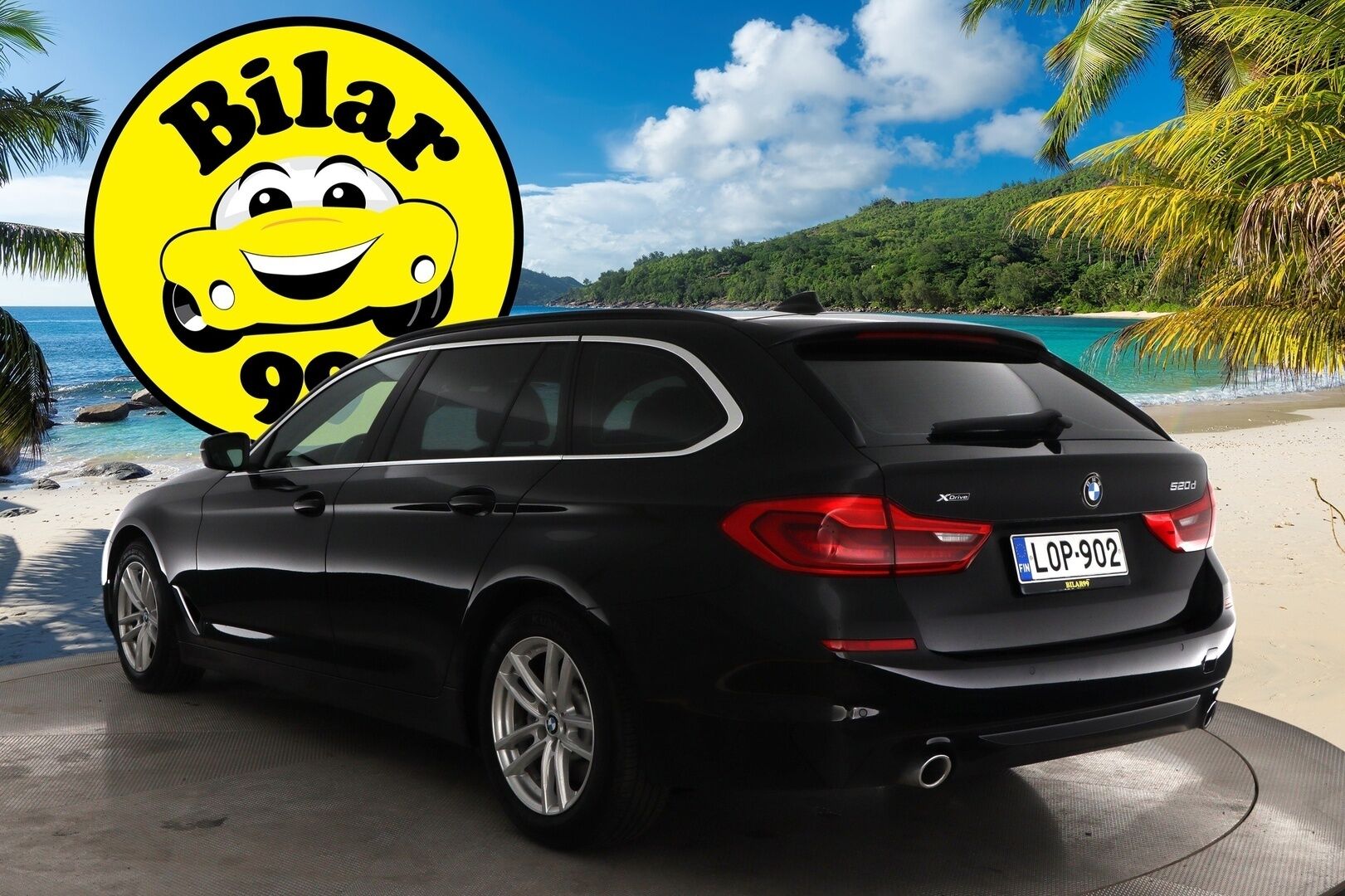 BMW 520 2018 G31 Touring 520d A xDrive Business * Webasto / DisplayKey / LED / Sähköluukku / P-Tutkat / Suomiauto *