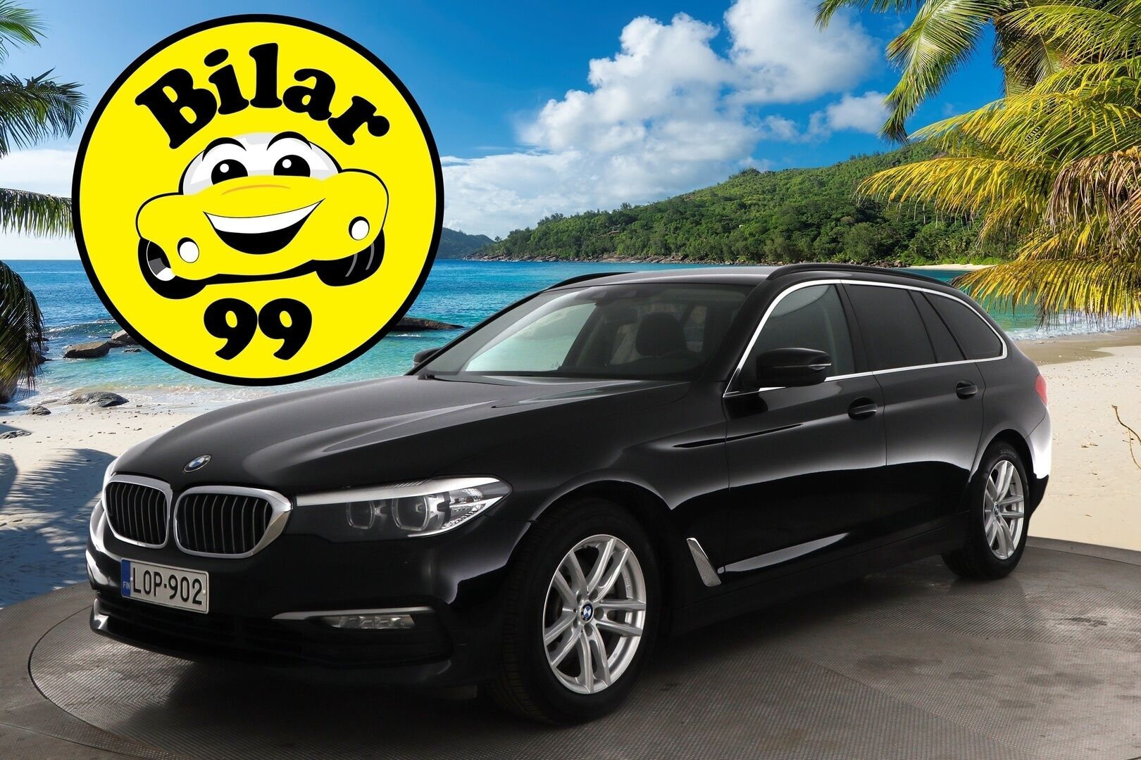 BMW 520 2018 G31 Touring 520d A xDrive Business * Webasto / DisplayKey / LED / Sähköluukku / P-Tutkat / Suomiauto *