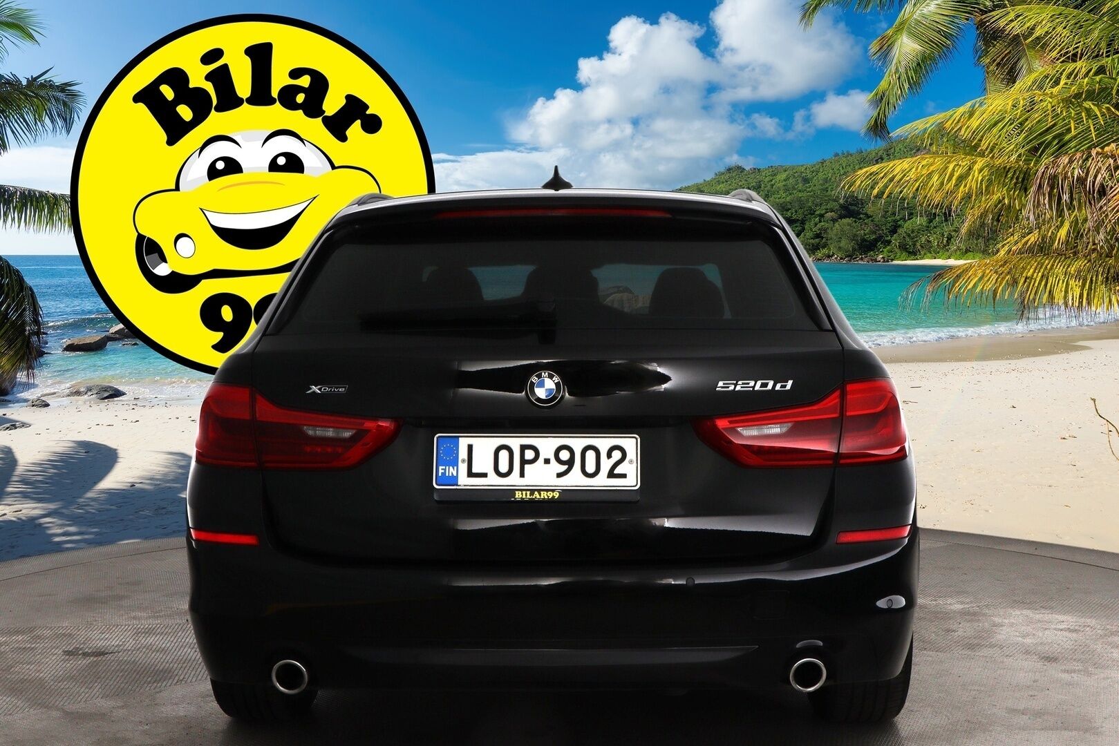 BMW 520 2018 G31 Touring 520d A xDrive Business * Webasto / DisplayKey / LED / Sähköluukku / P-Tutkat / Suomiauto *