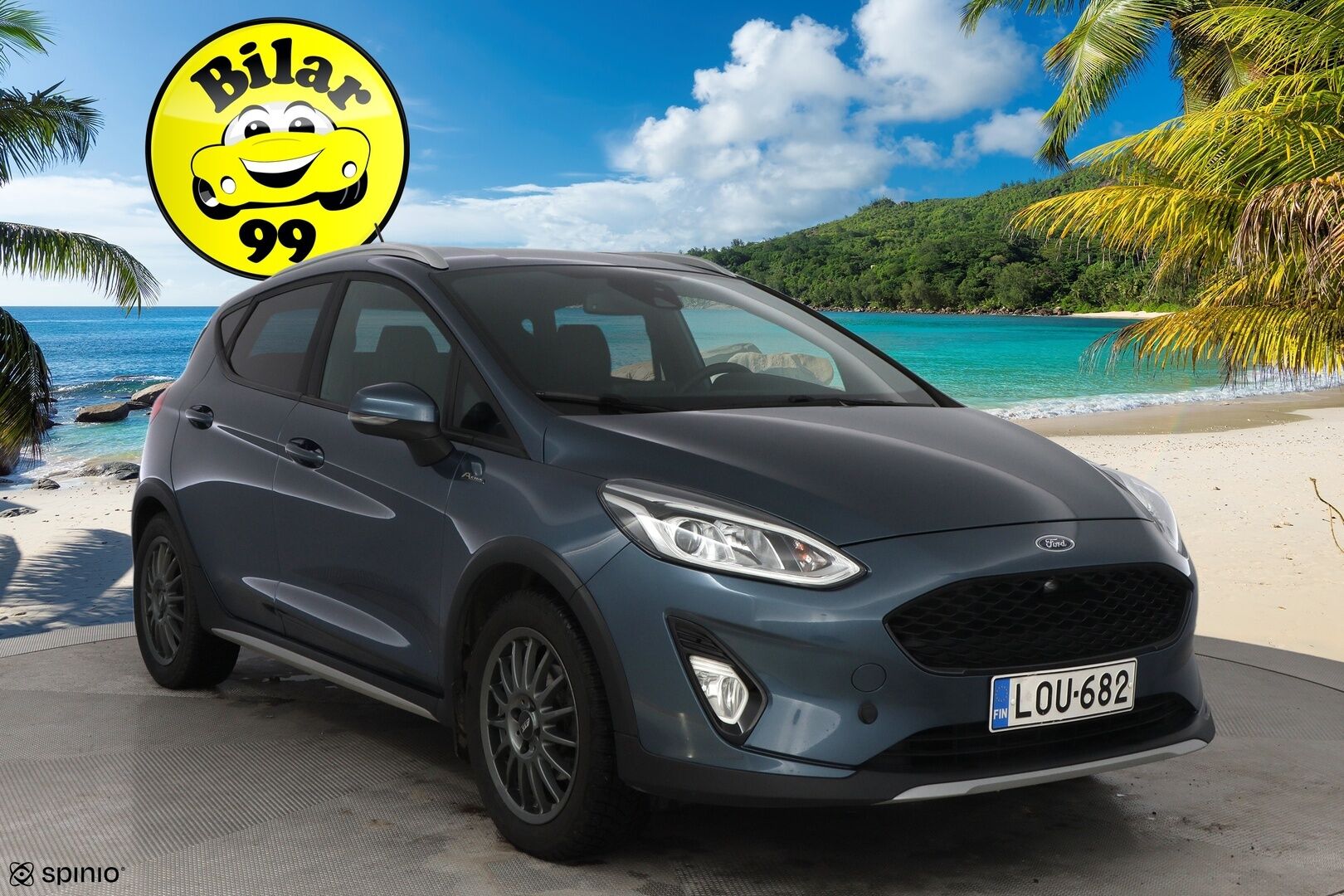 Ford Fiesta 2019 1,0 EcoBoost 125hv M6 Active III 5-ovinen * Bang&Olufsen / Vetokoukku / Peruutuskamera / Lohko & Sisäpistoke / Navi / Vakkari - Suomiauto / Lämpölasi / Huippuvarusteet!