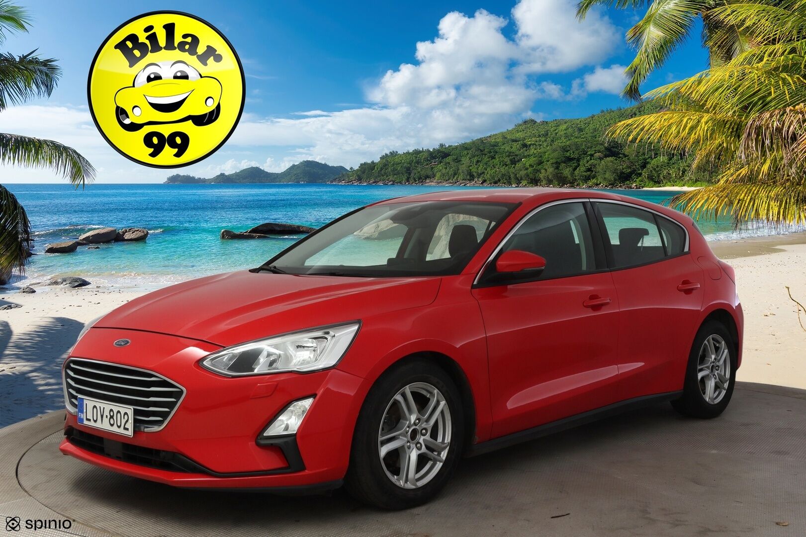Ford Focus 2019 1,0 EcoBoost 125hv Start/Stop A8 Trend 5-ovinen * Vakkari / Tutkat / Apple Carplay / Navi /  Lohkolämmitin * - Hyvin huollettu, Siisti & Taloudellinen Suomi-Auto!  