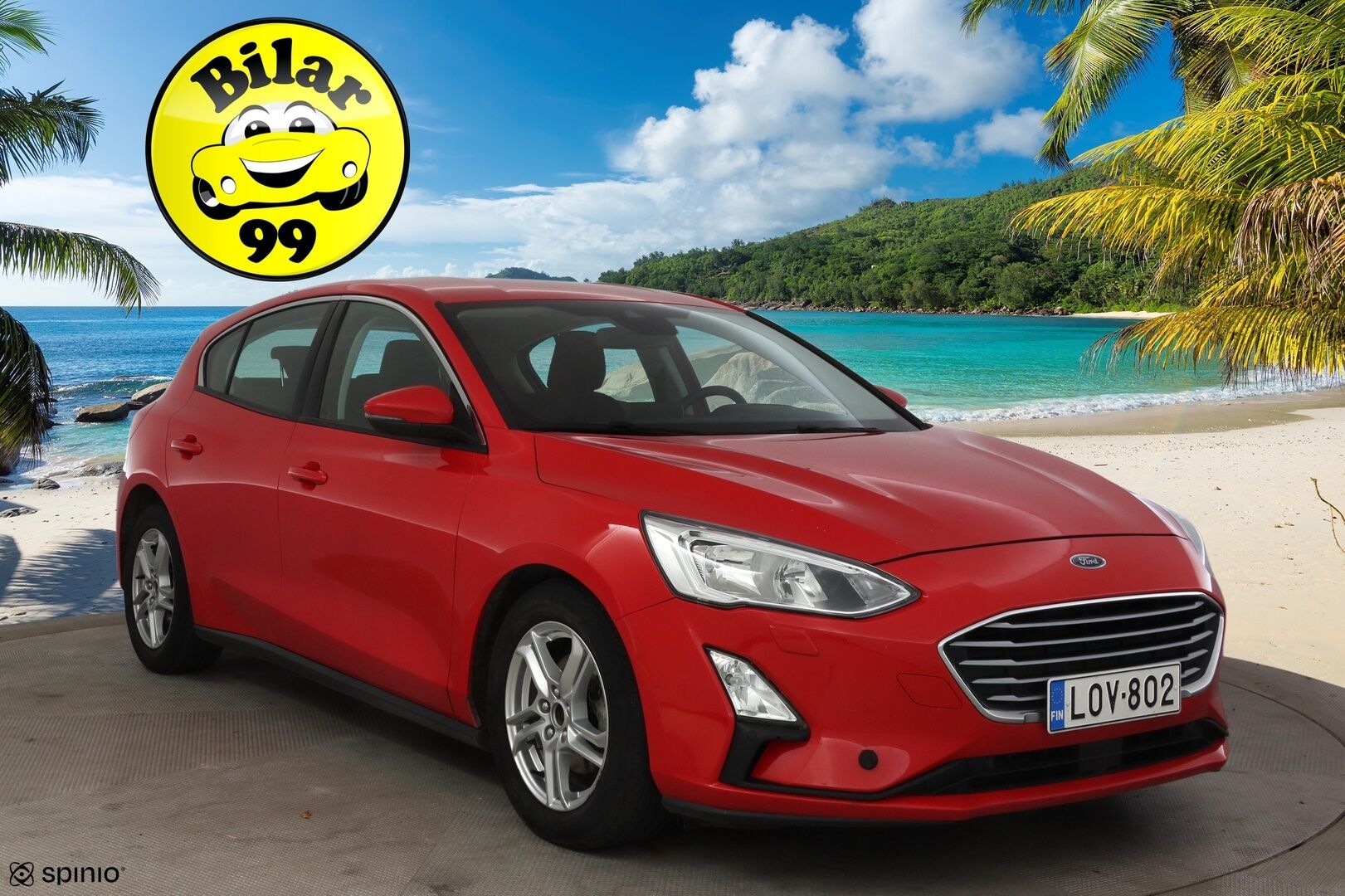 Ford Focus 2019 1,0 EcoBoost 125hv Start/Stop A8 Trend 5-ovinen * Vakkari / Tutkat / Apple Carplay / Navi /  Lohkolämmitin * - Hyvin huollettu, Siisti & Taloudellinen Suomi-Auto!  