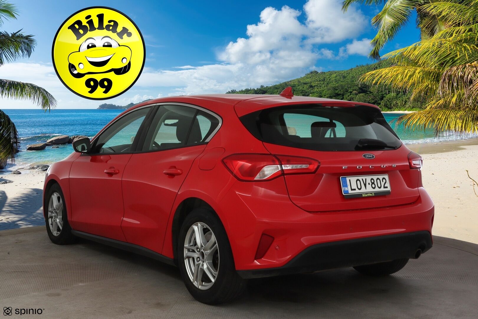 Ford Focus 2019 1,0 EcoBoost 125hv Start/Stop A8 Trend 5-ovinen * Vakkari / Tutkat / Apple Carplay / Navi /  Lohkolämmitin * - Hyvin huollettu, Siisti & Taloudellinen Suomi-Auto!  