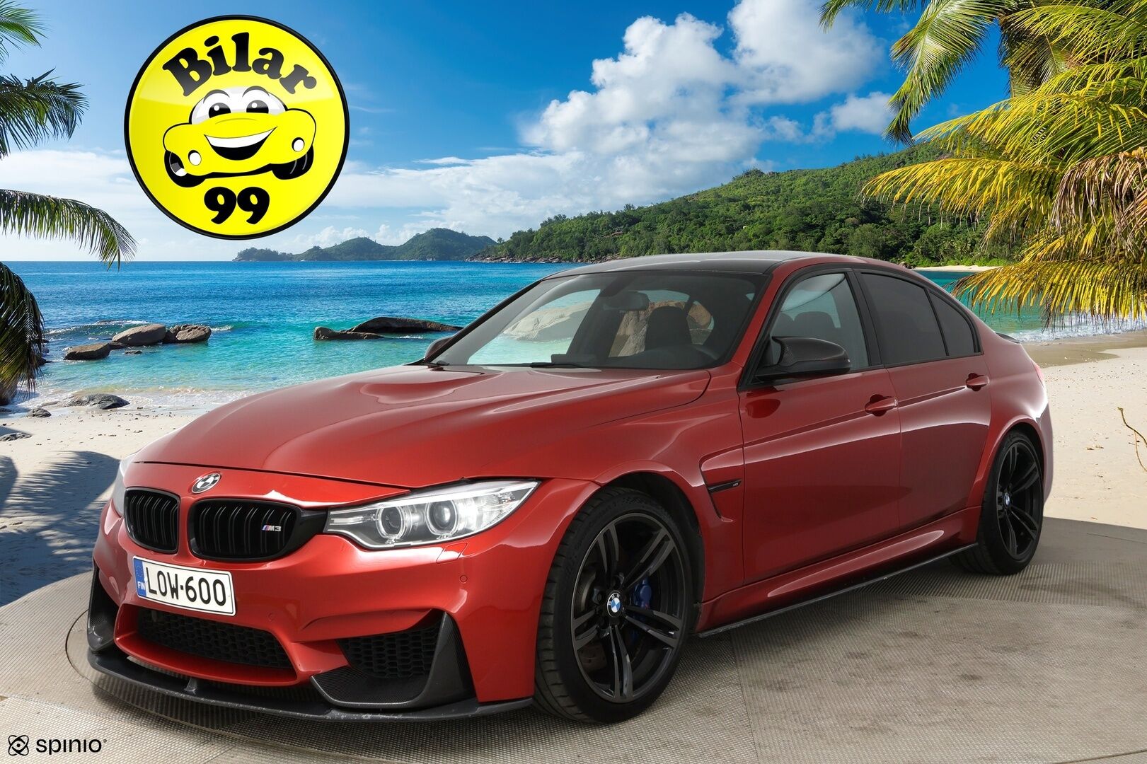 BMW M3 2014 F80 sedan DCT A / Harman/Kardon / Muistipenkki / Comfort Access / Prof. navi - Crank Hub tehty! / Hiilikuitu -katto / Puhdas historia!