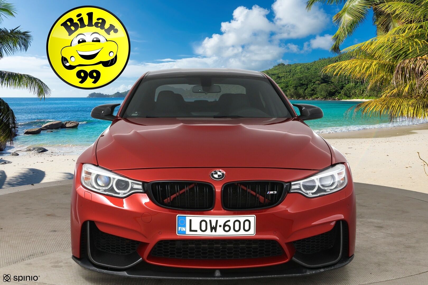 BMW M3 2014 F80 sedan DCT A / Harman/Kardon / Muistipenkki / Comfort Access / Prof. navi - Crank Hub tehty! / Hiilikuitu -katto / Puhdas historia!
