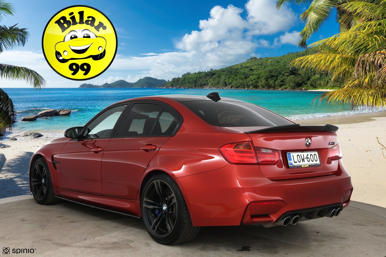 BMW M3 2014 F80 sedan DCT A / Harman/Kardon / Muistipenkki / Comfort Access / Prof. navi - Crank Hub tehty! / Hiilikuitu -katto / Puhdas historia!
