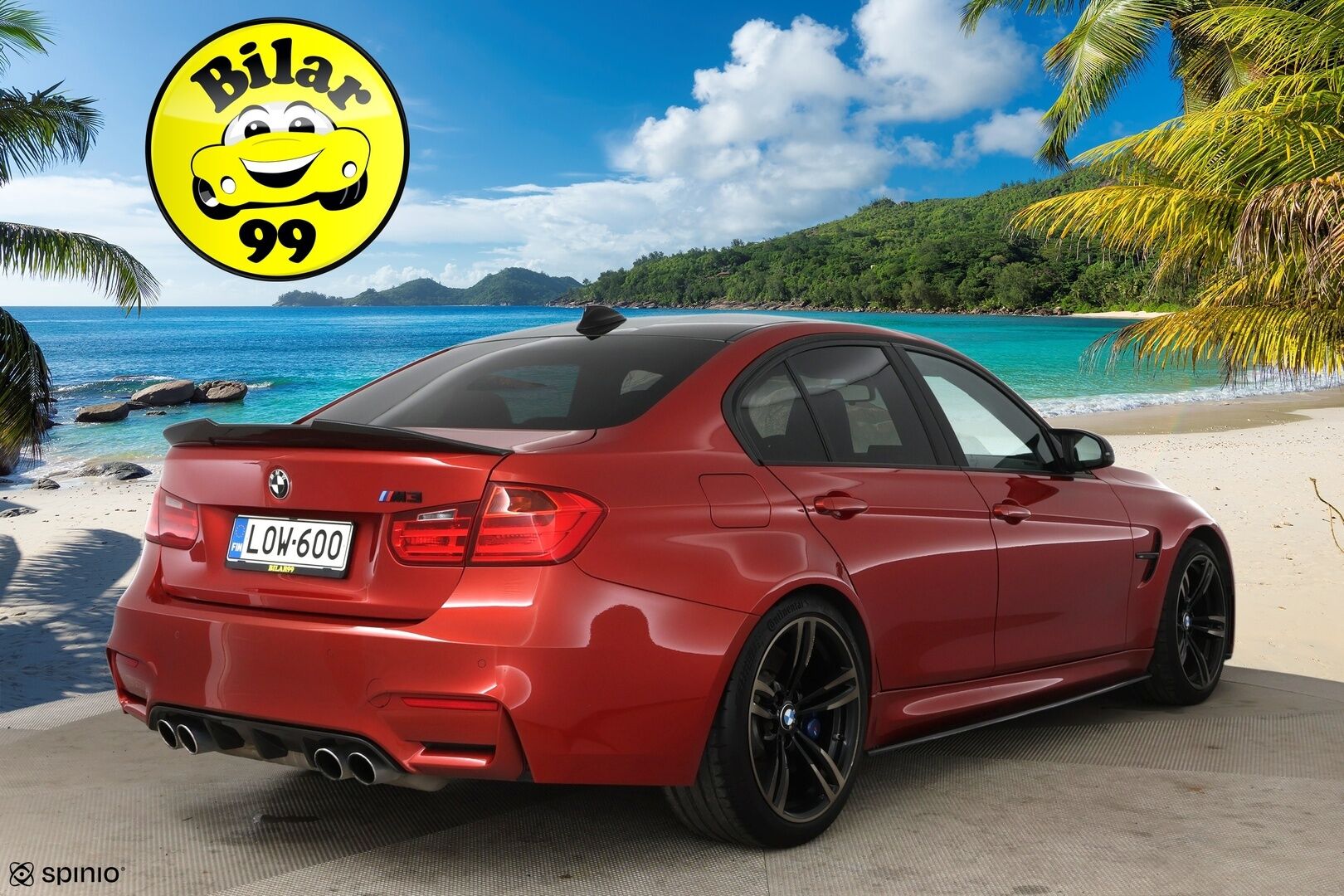 BMW M3 2014 F80 sedan DCT A / Harman/Kardon / Muistipenkki / Comfort Access / Prof. navi - Crank Hub tehty! / Hiilikuitu -katto / Puhdas historia!