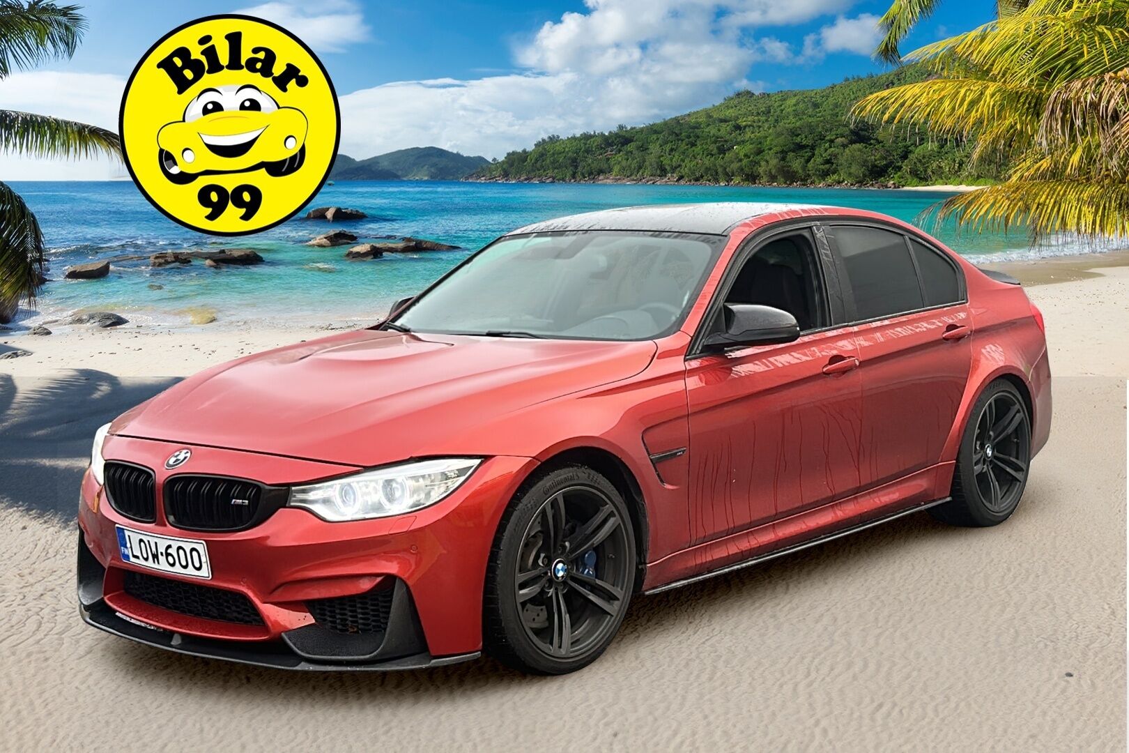BMW M3 2014 F80 sedan DCT A / Harman/Kardon / Muistipenkki / Comfort Access / Prof. navi - Crank Hub tehty! / Hiilikuitu -katto / Puhdas historia!